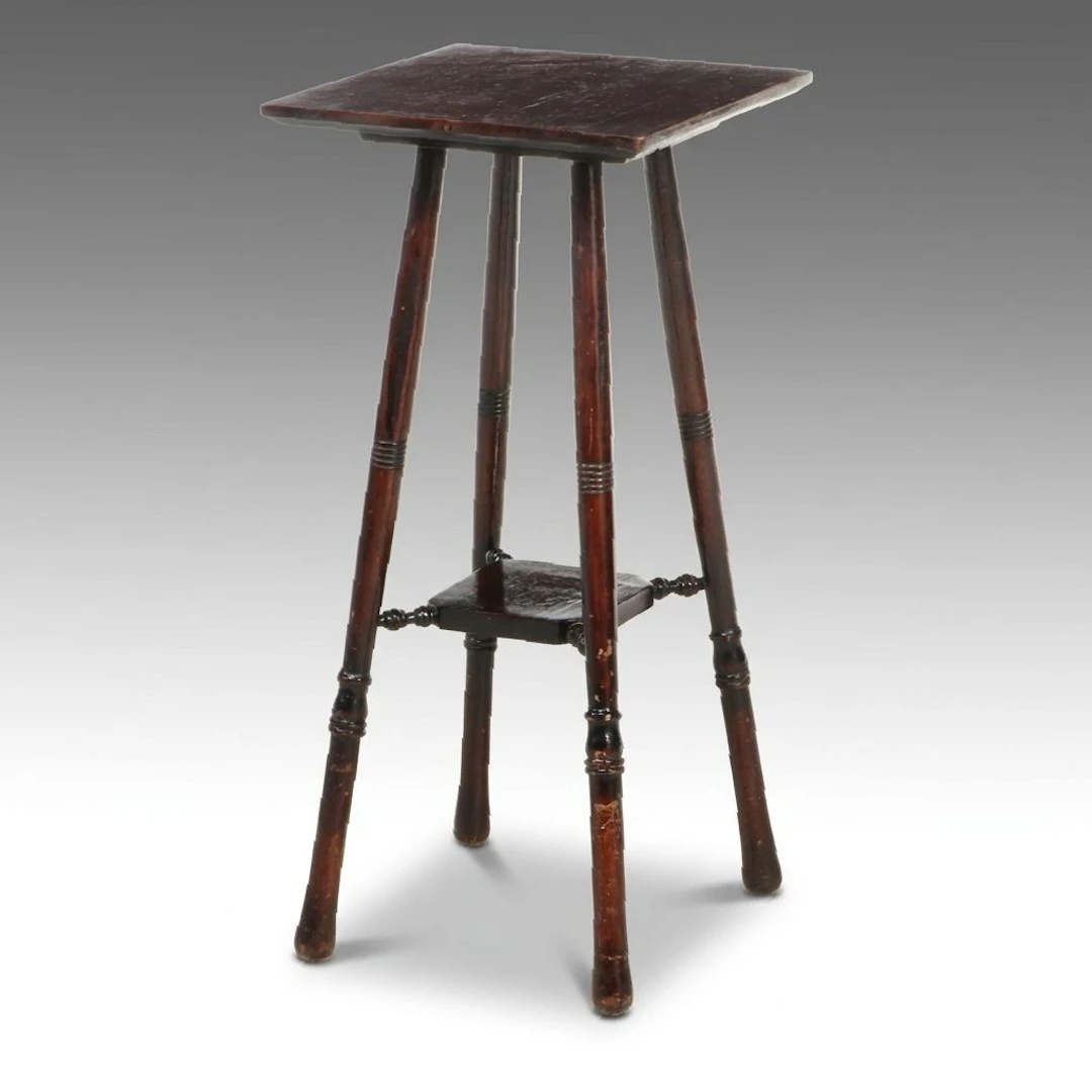 Aesthetic Movement Style Wooden Plant Stand, Late 19th to Early 20th Century