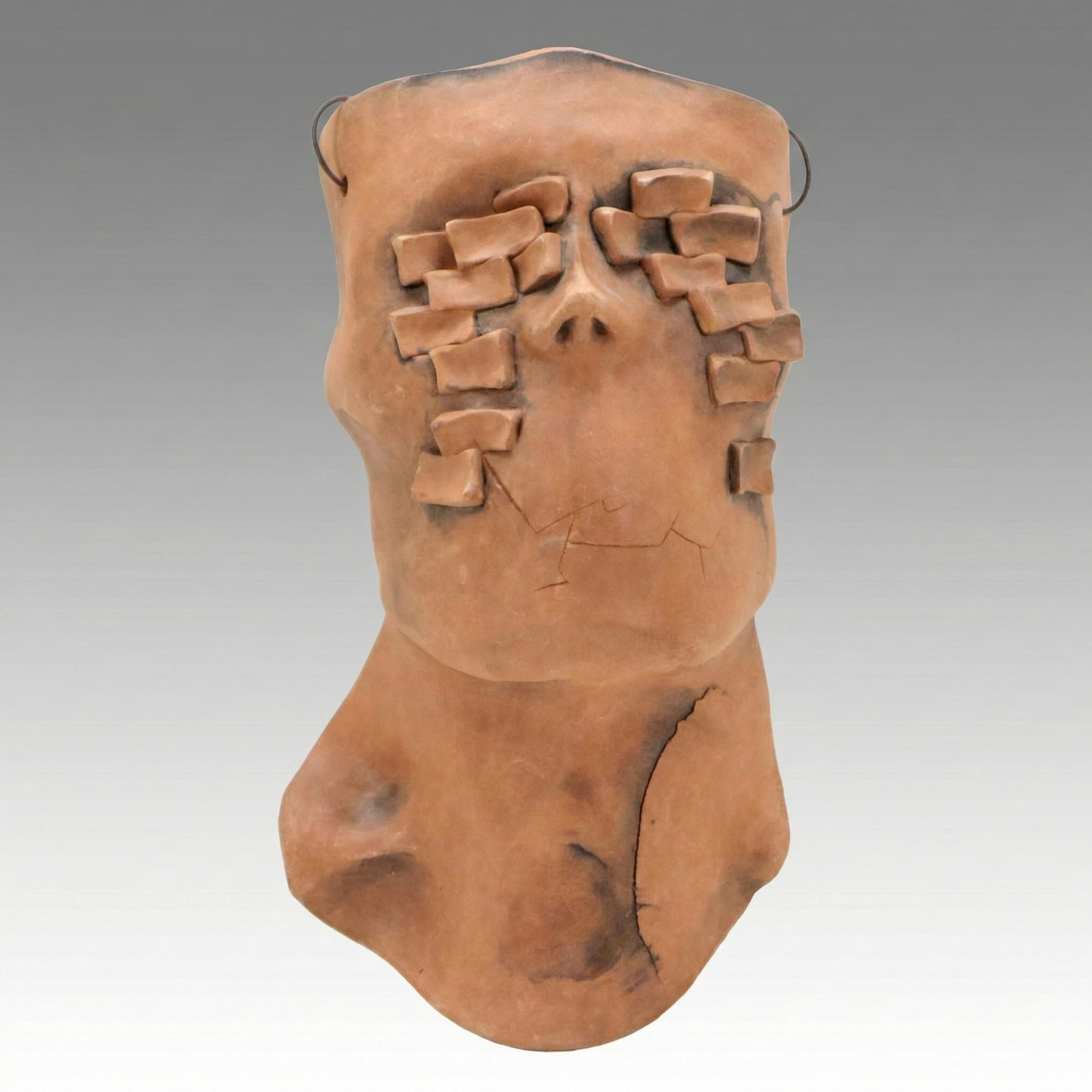 Surrealist Wall Hanging Ceramic Figure, 2018