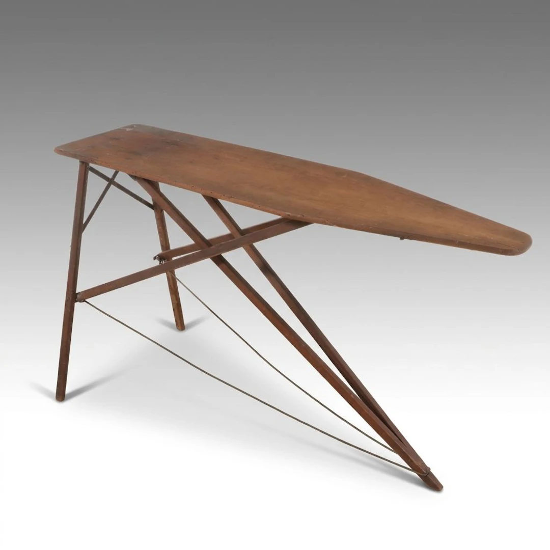 Primitive Style Folding Wood Ironing Board, 20th Century