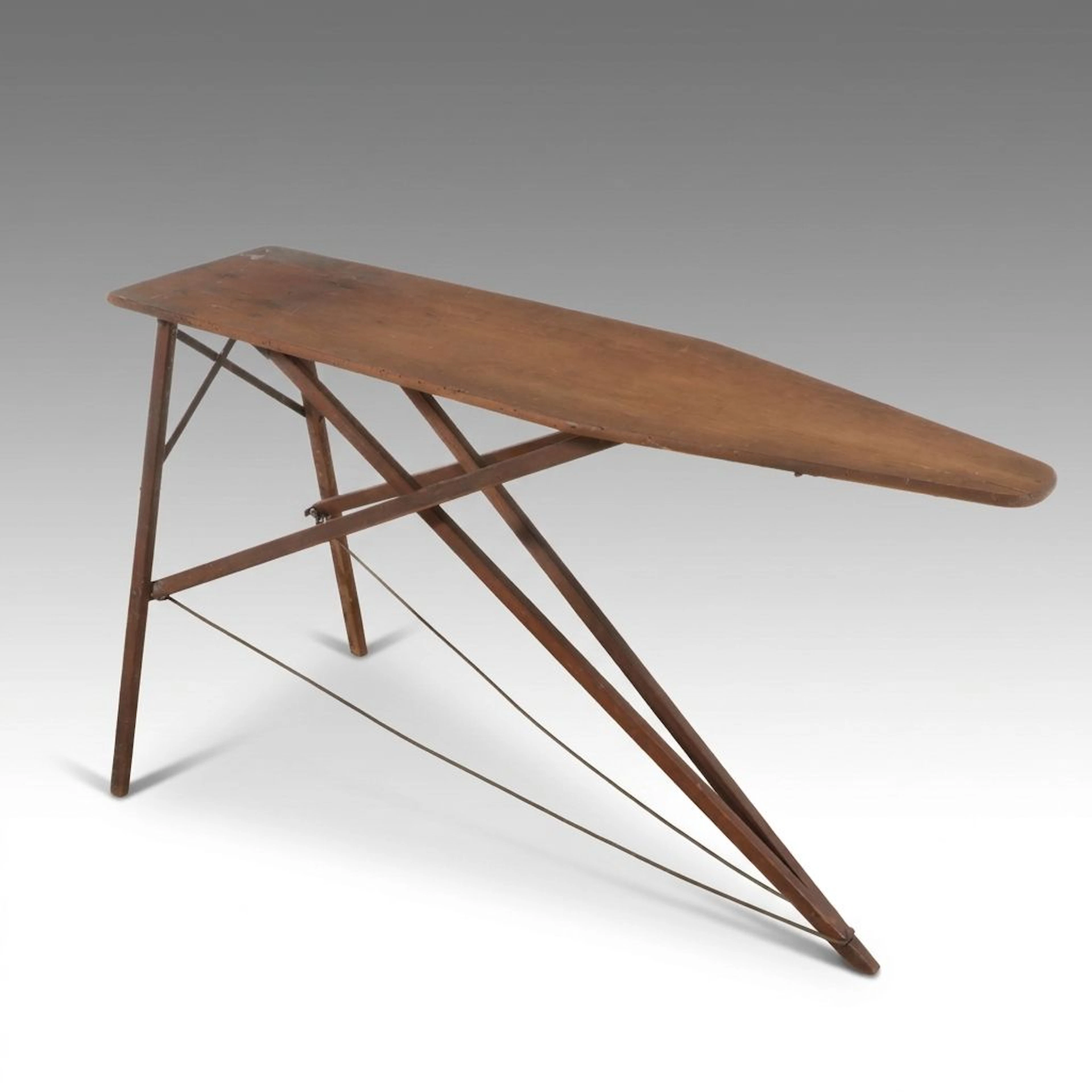 Primitive Style Folding Wood Ironing Board, 20th Century