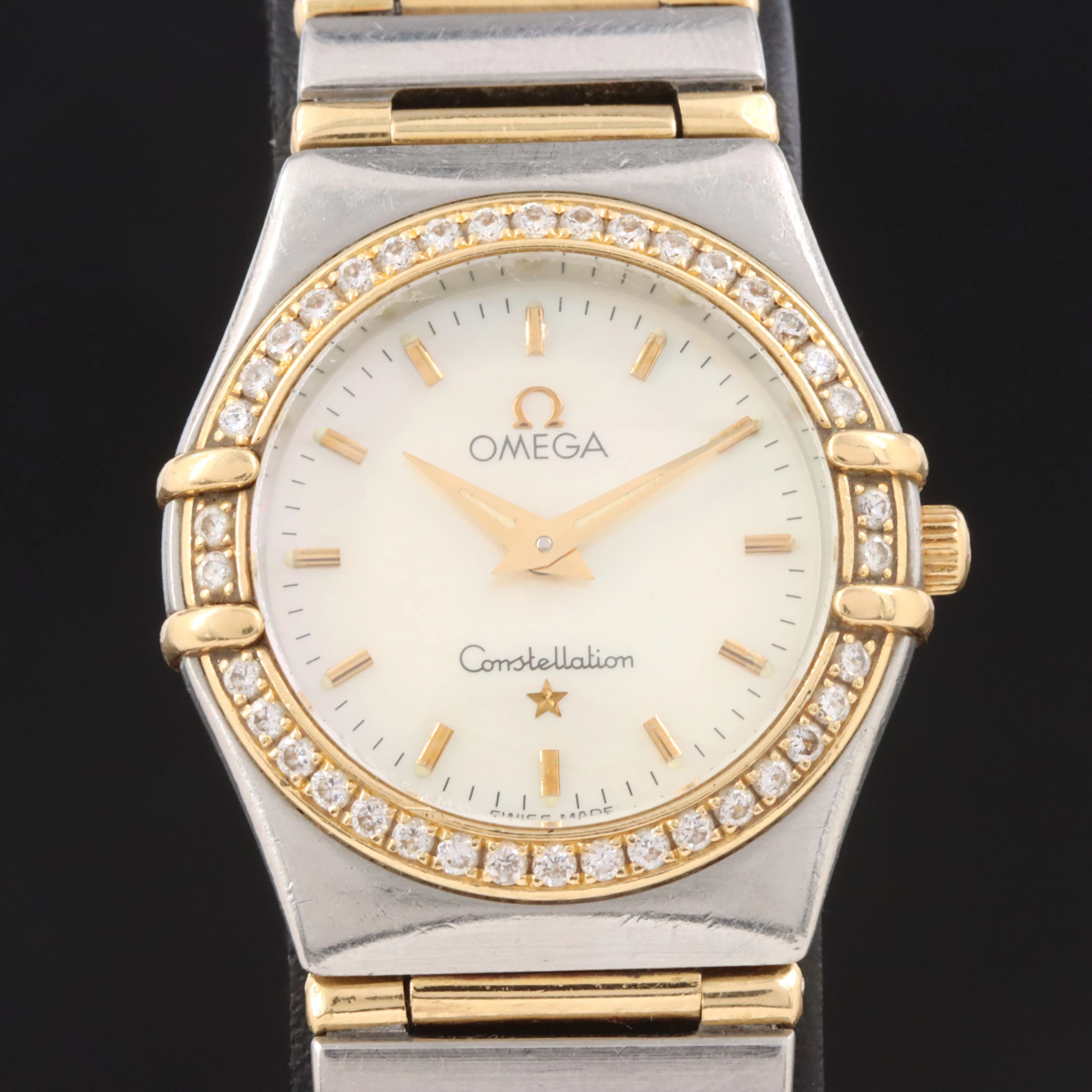 1993 Omega Constellation 18K and Stainless Steel Diamond Watch