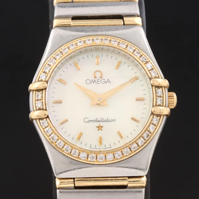 1993 Omega Constellation 18K and Stainless Steel Diamond Watch