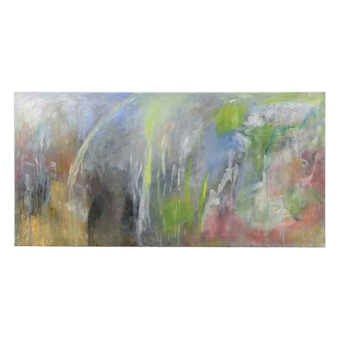 Saul Gefen Abstract Acrylic Painting "After the Storm," 2026