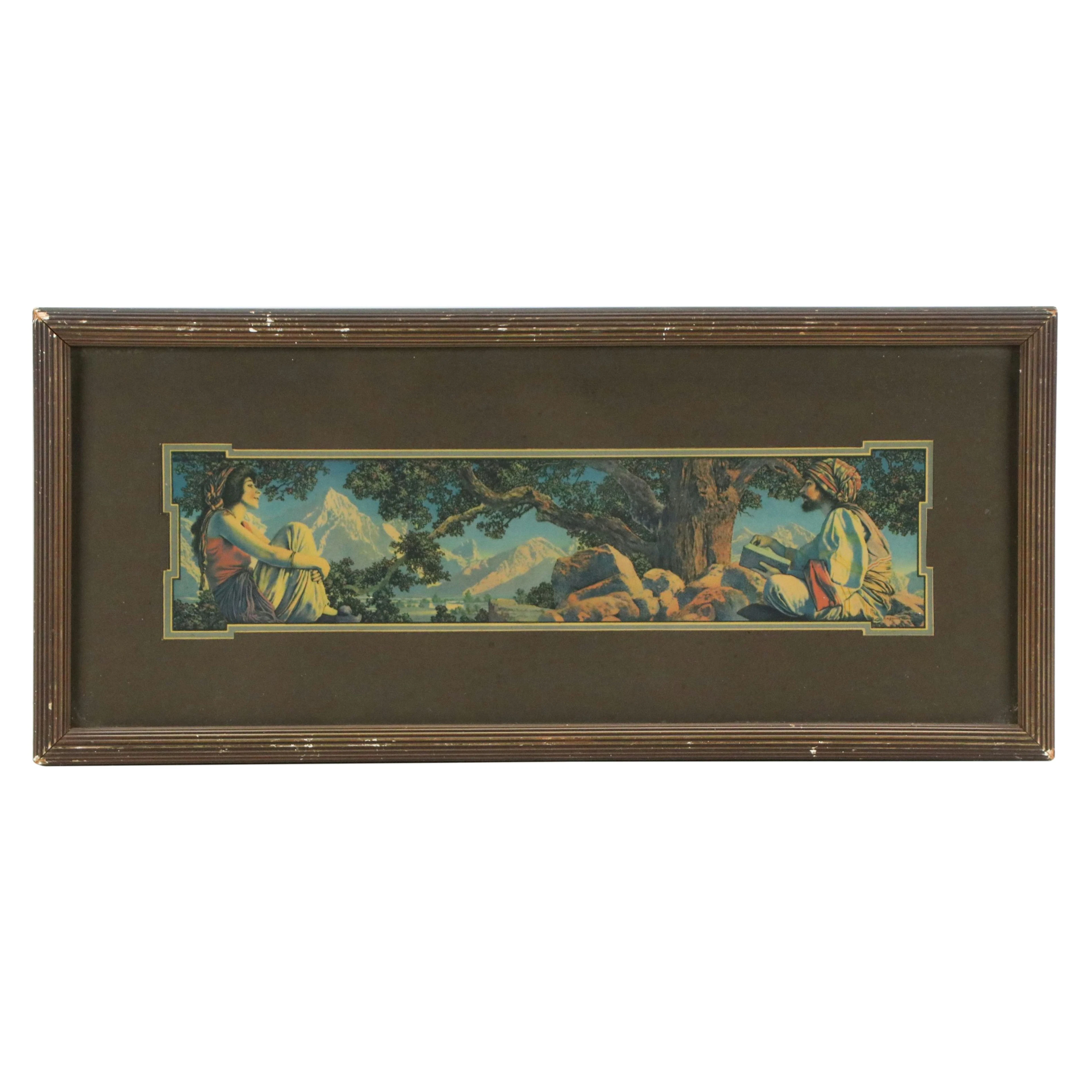 C.A. Crane Company Offset Lithograph After Maxfield Parrish "The Rubaiyat,"