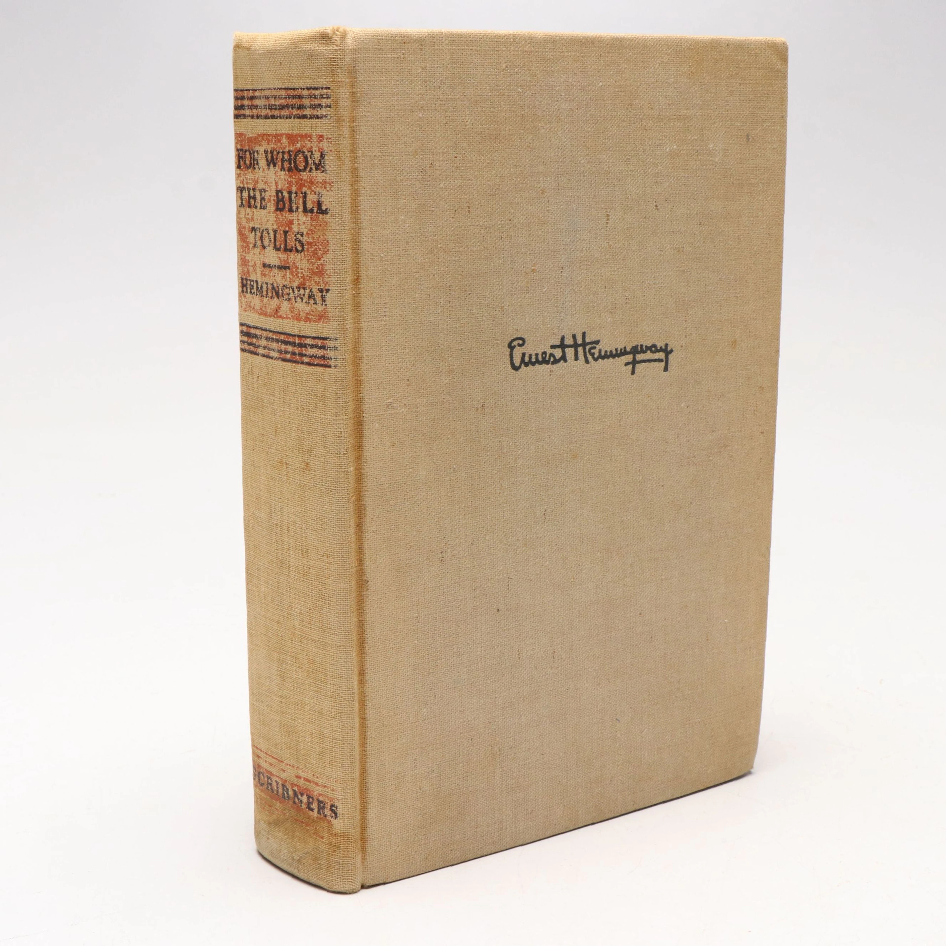 First Printing "For Whom the Bell Tolls" by Ernest Hemingway, 1940