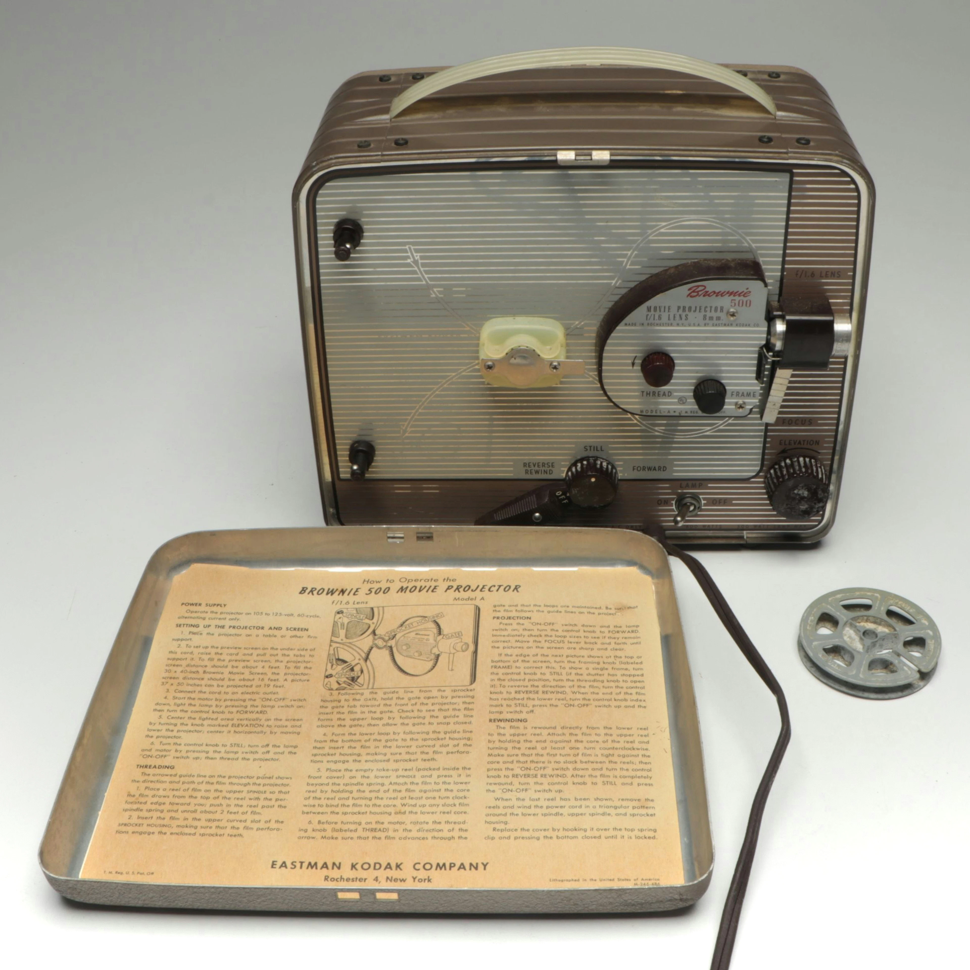 Kodak "Brownie 500" 8mm Movie Projector, Mid-20th Century