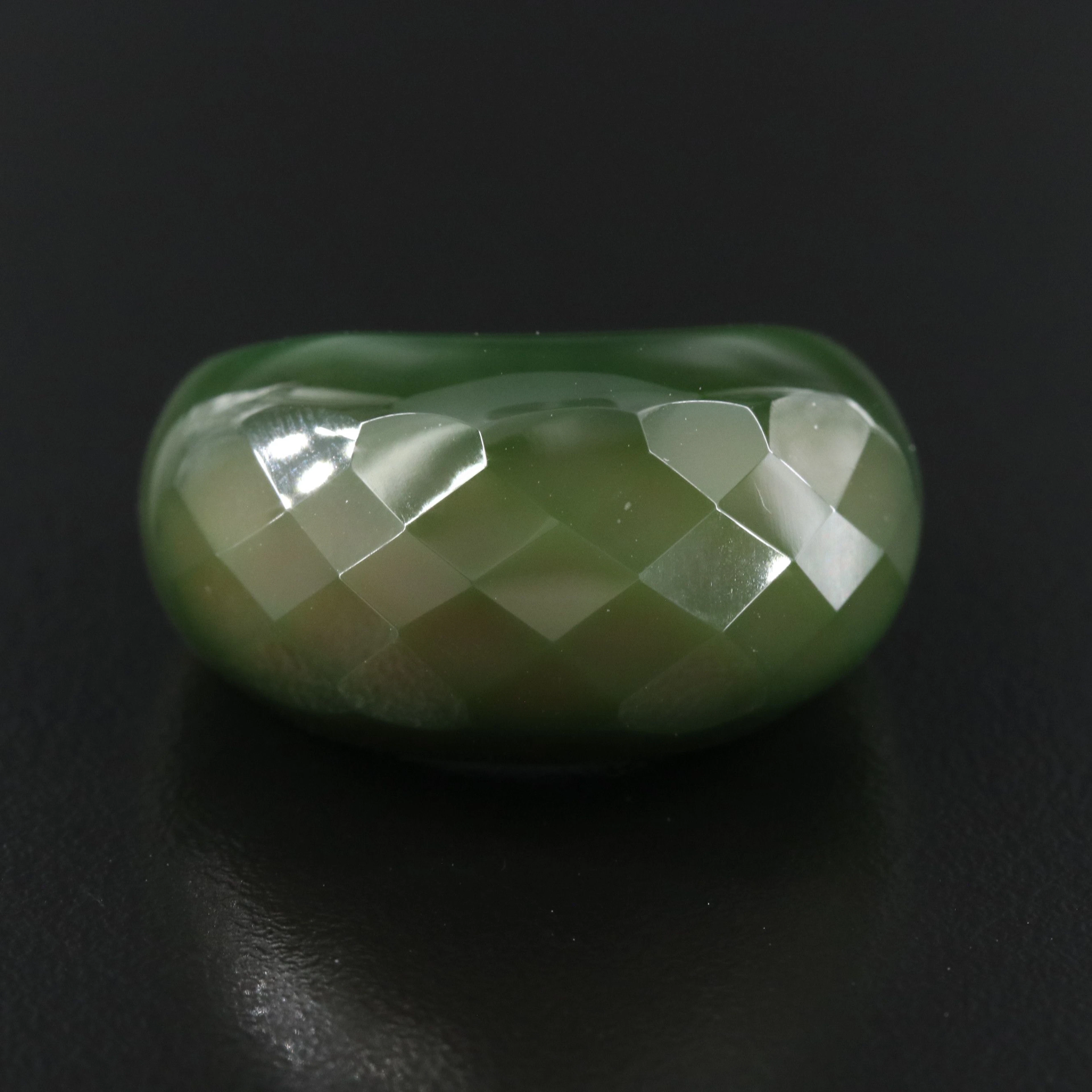 Chalcedony Faceted Dome Ring