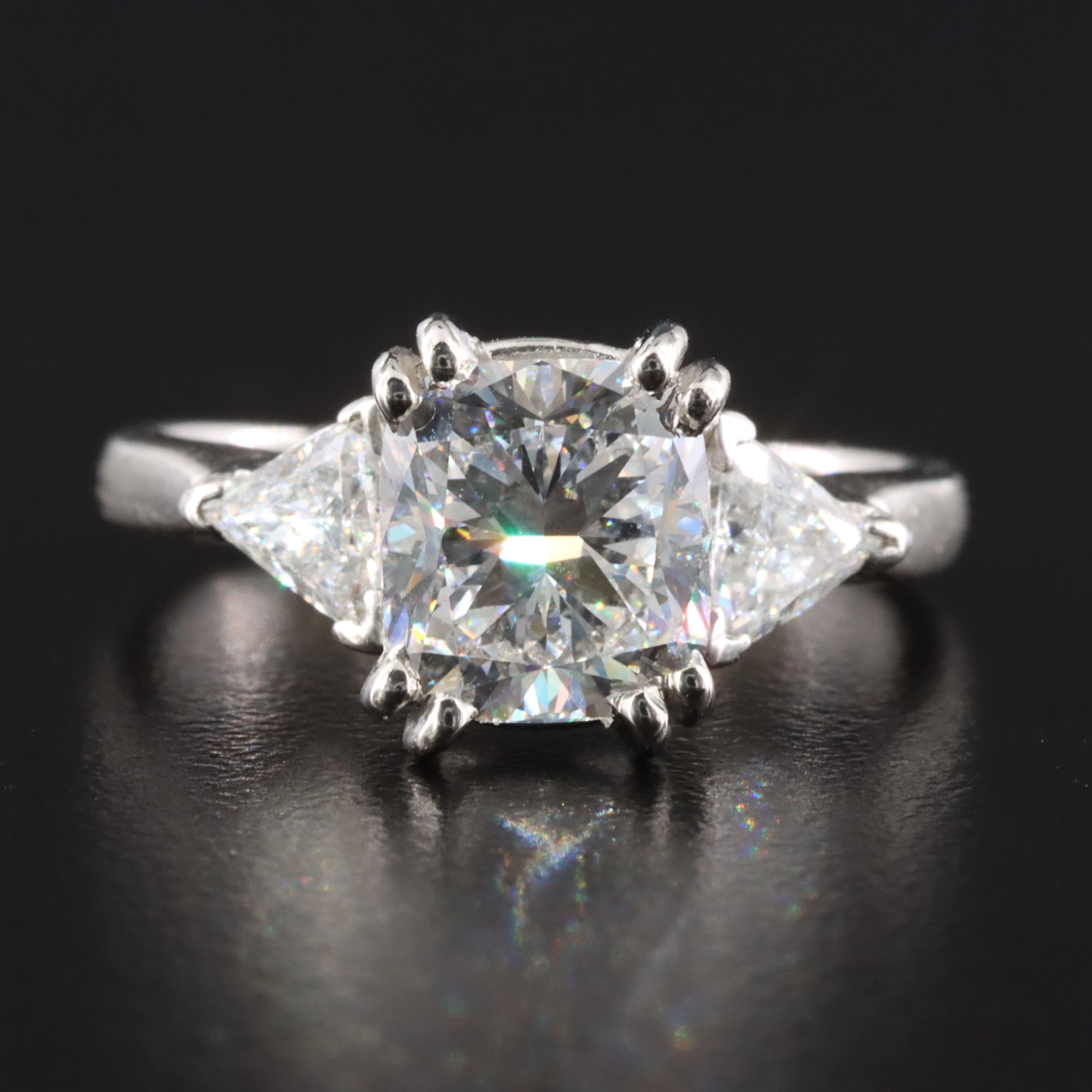 Platinum 2.52 CTW Diamond Ring with Online GIA Report