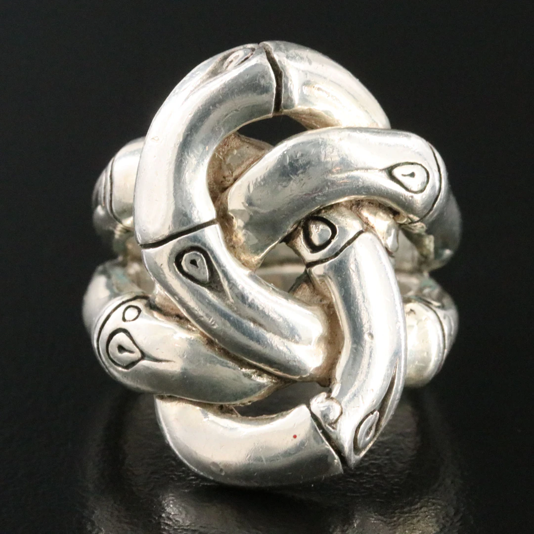 John Hardy Bamboo Sterling Knot Ring