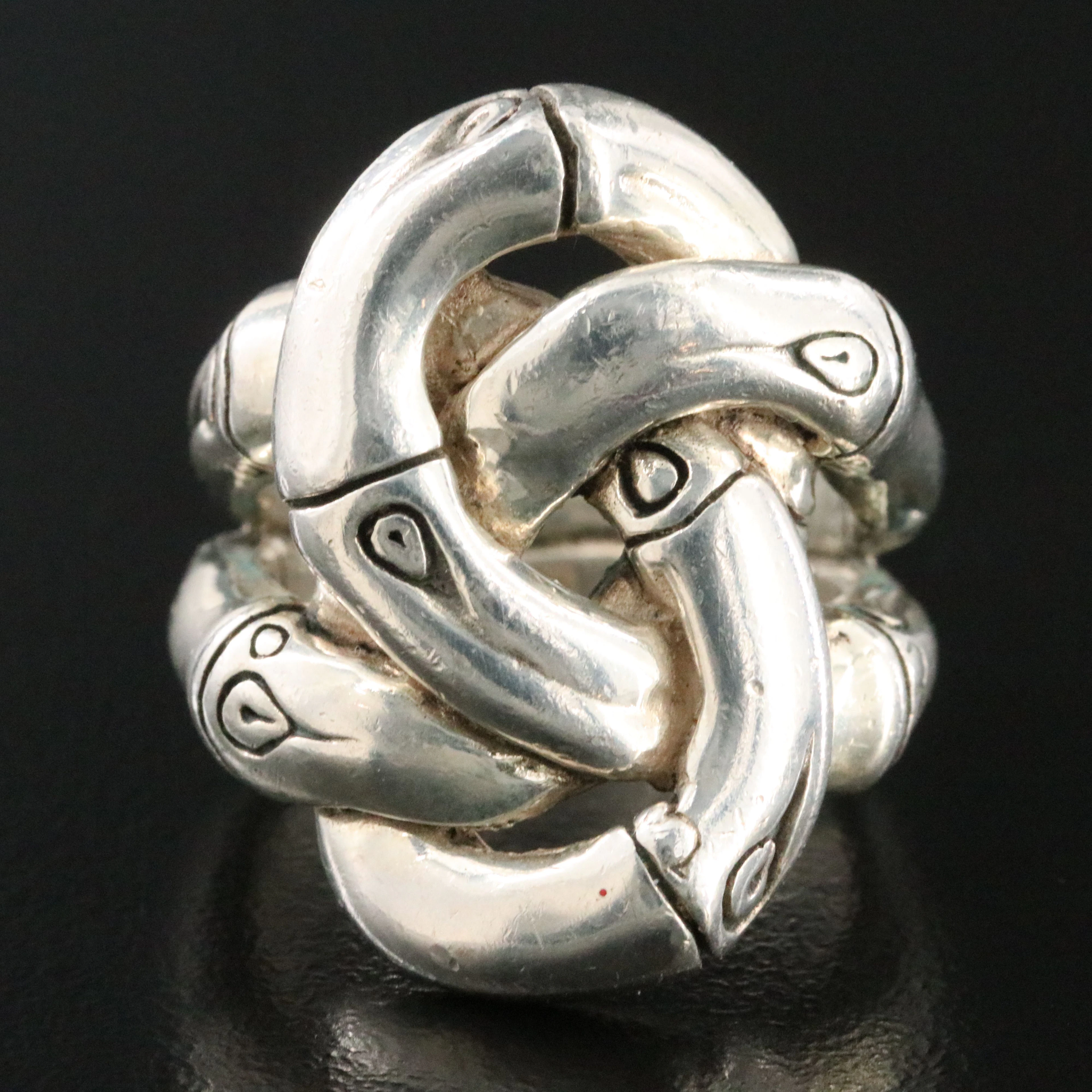 John Hardy Bamboo Sterling Knot Ring