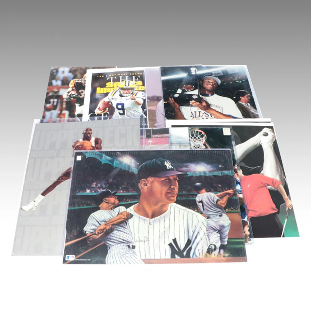 Oversized Sports Prints with Joe Burrow, Mickey Mantle, Michael Jordan