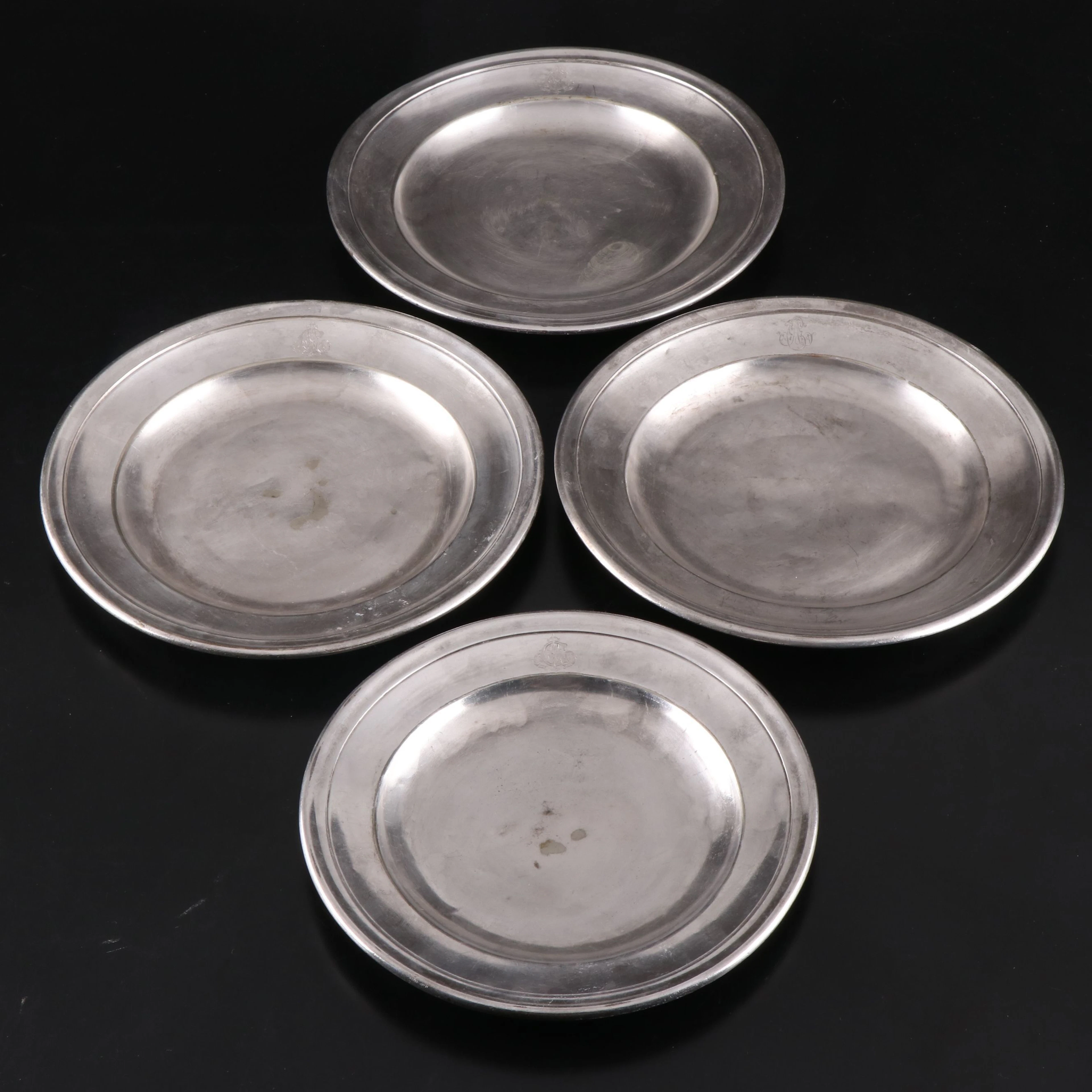 Christofle Silver Plate Dinner Plates, Late 19th/Early 20th Century