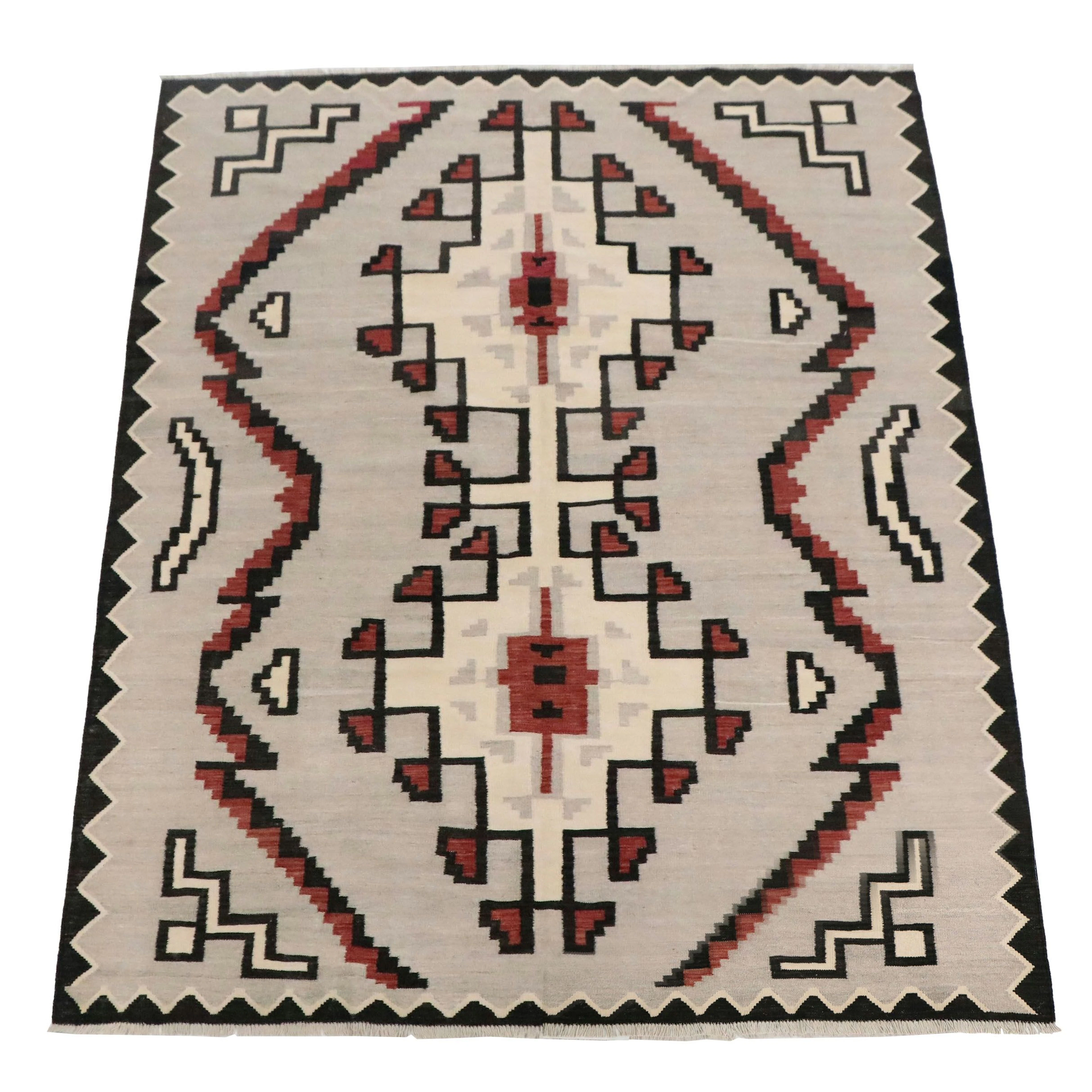 8' x 10' Handwoven Pakistani Southwestern Style Kilim Area Rug