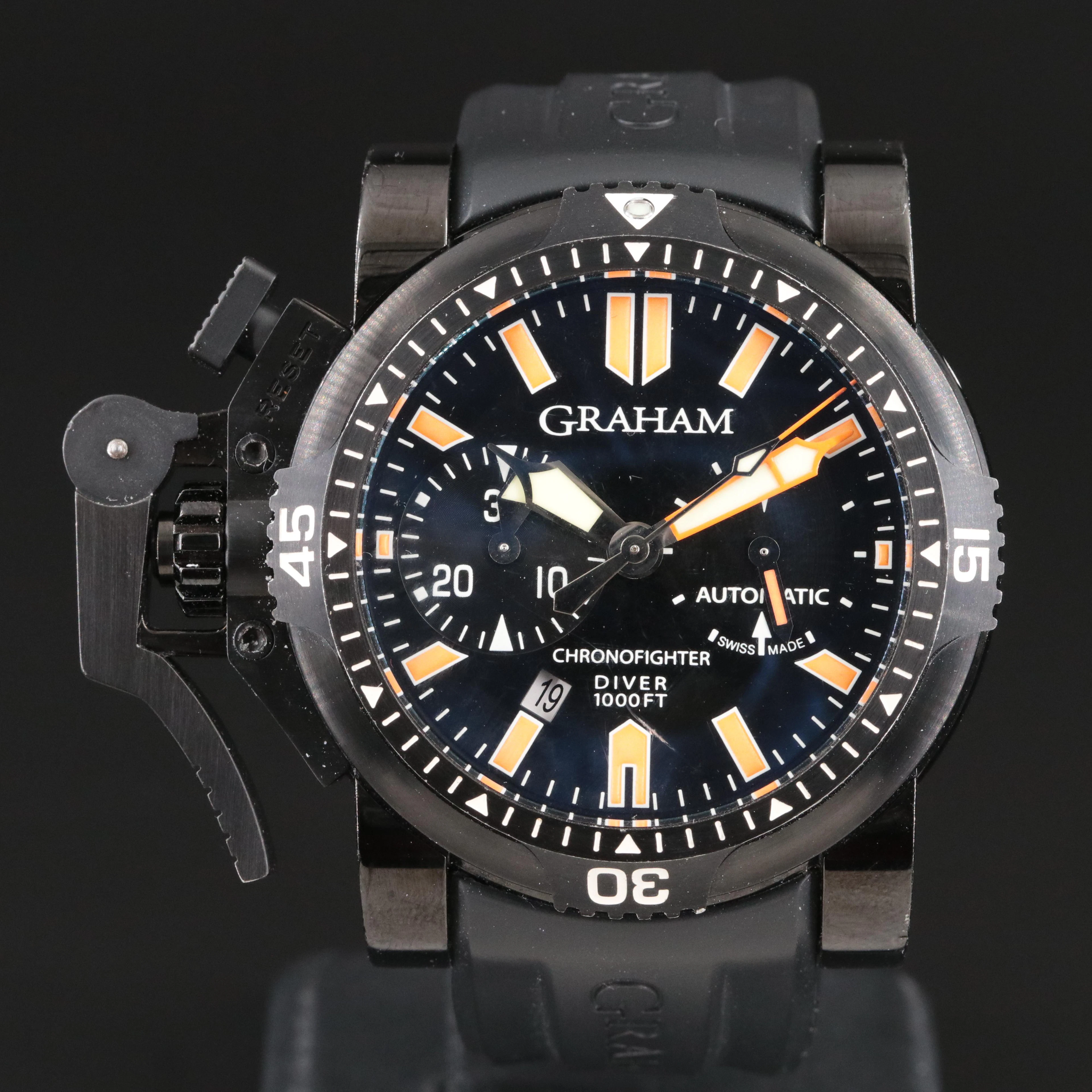 Graham Chronofighter Oversize Diver PVD Watch