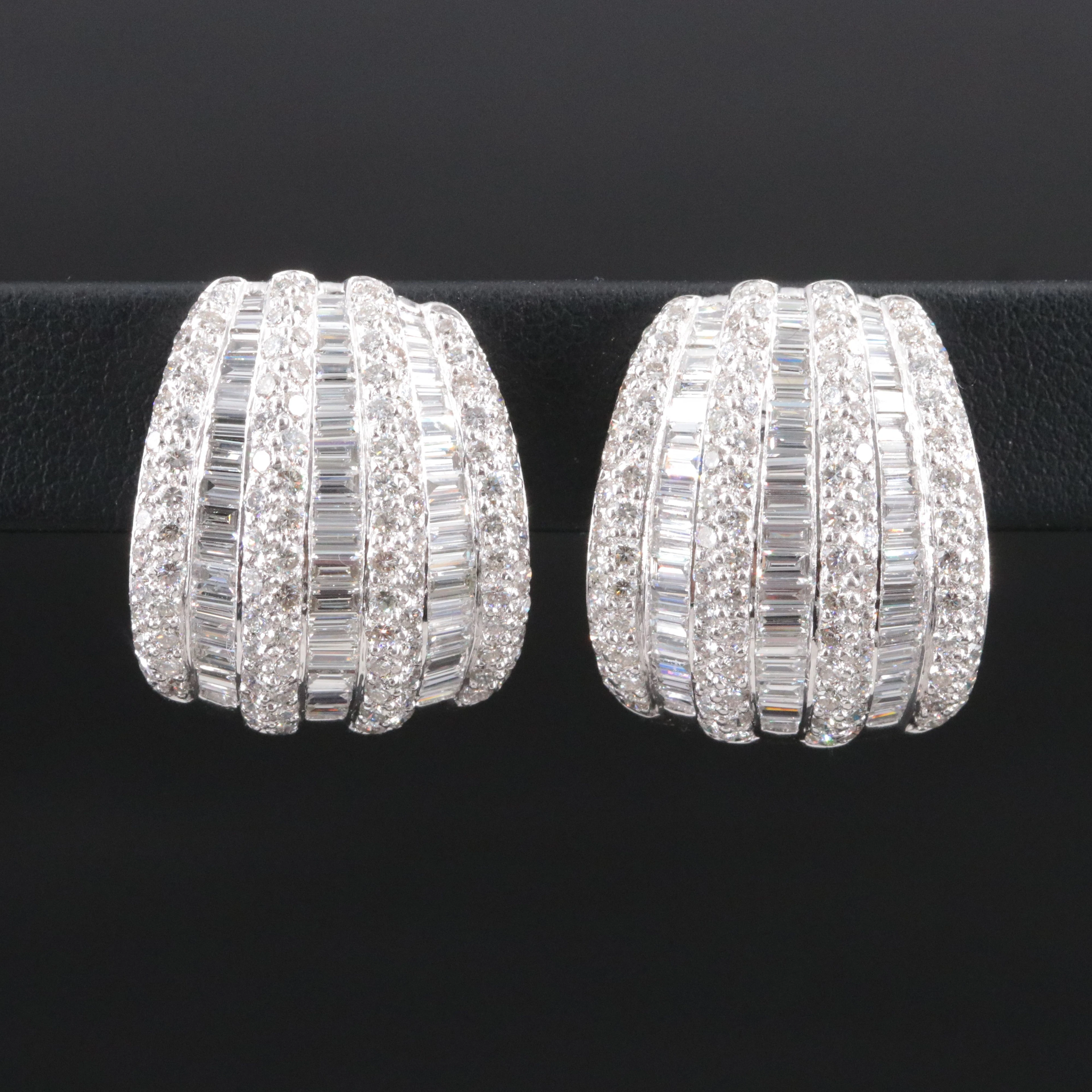 Platinum 6.83 CTW Diamond Earrings