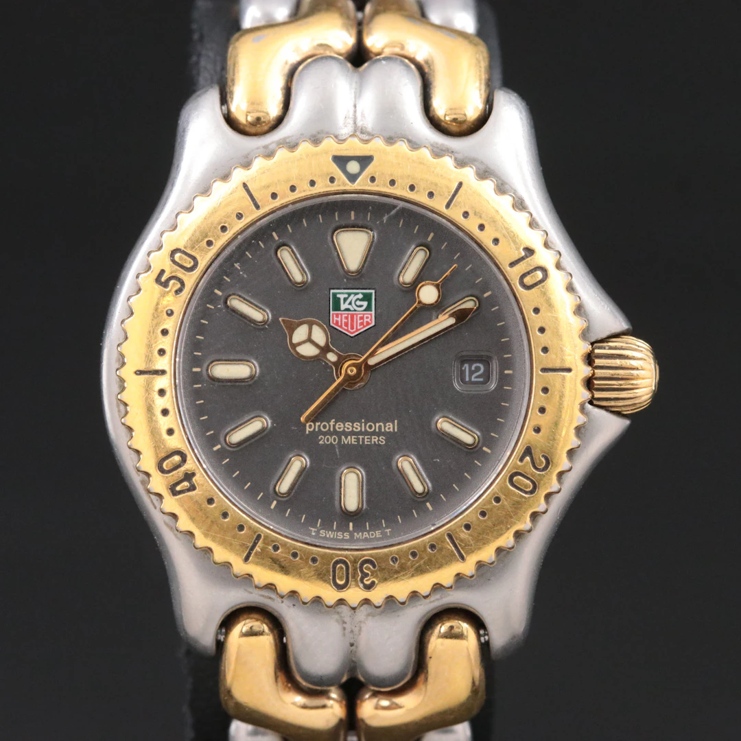 TAG Heuer S/eL Professional 200M Two Tone Swiss Quartz Watch # S95215