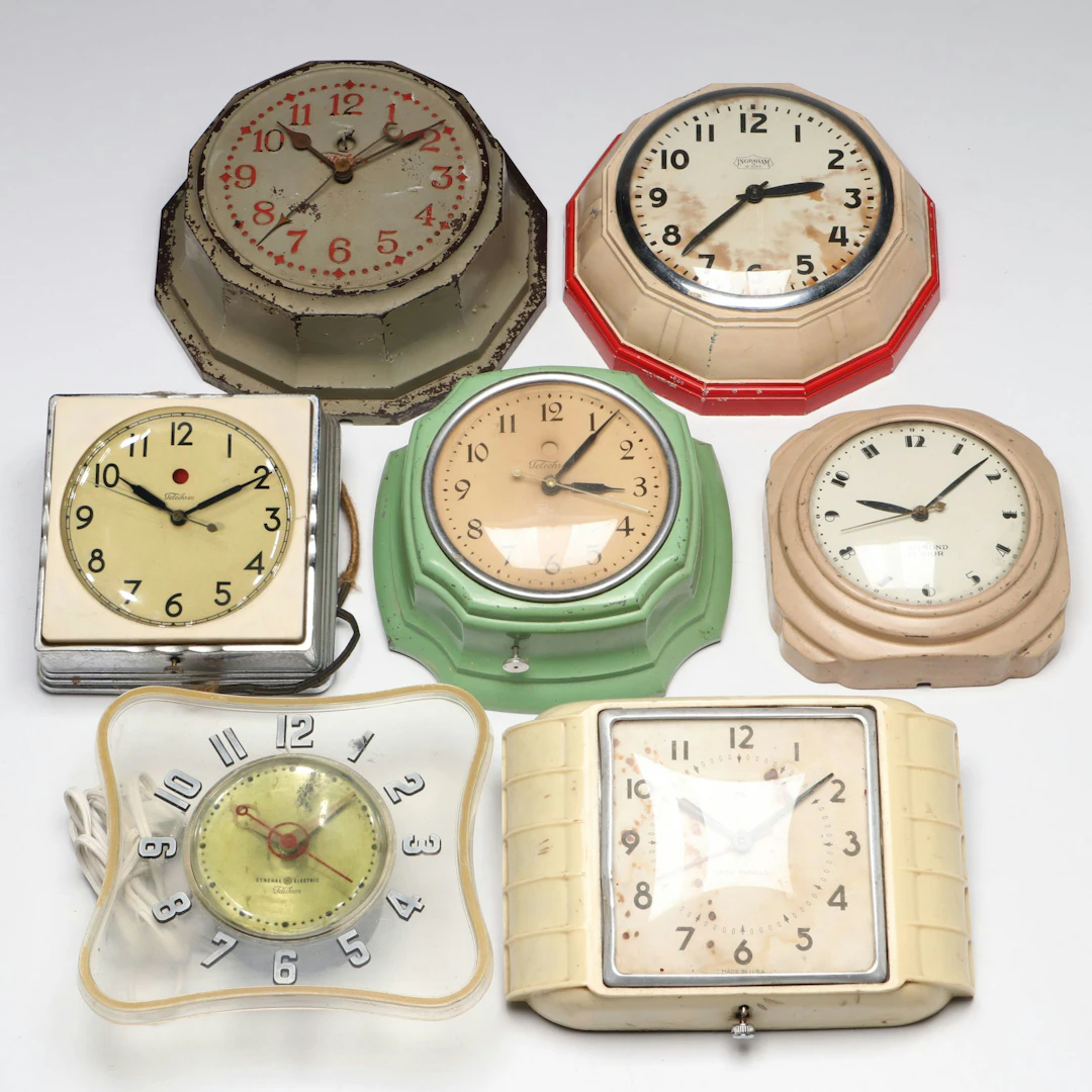 Seth Thomas, Hammond, Ingraham and More Vintage Wall Clocks