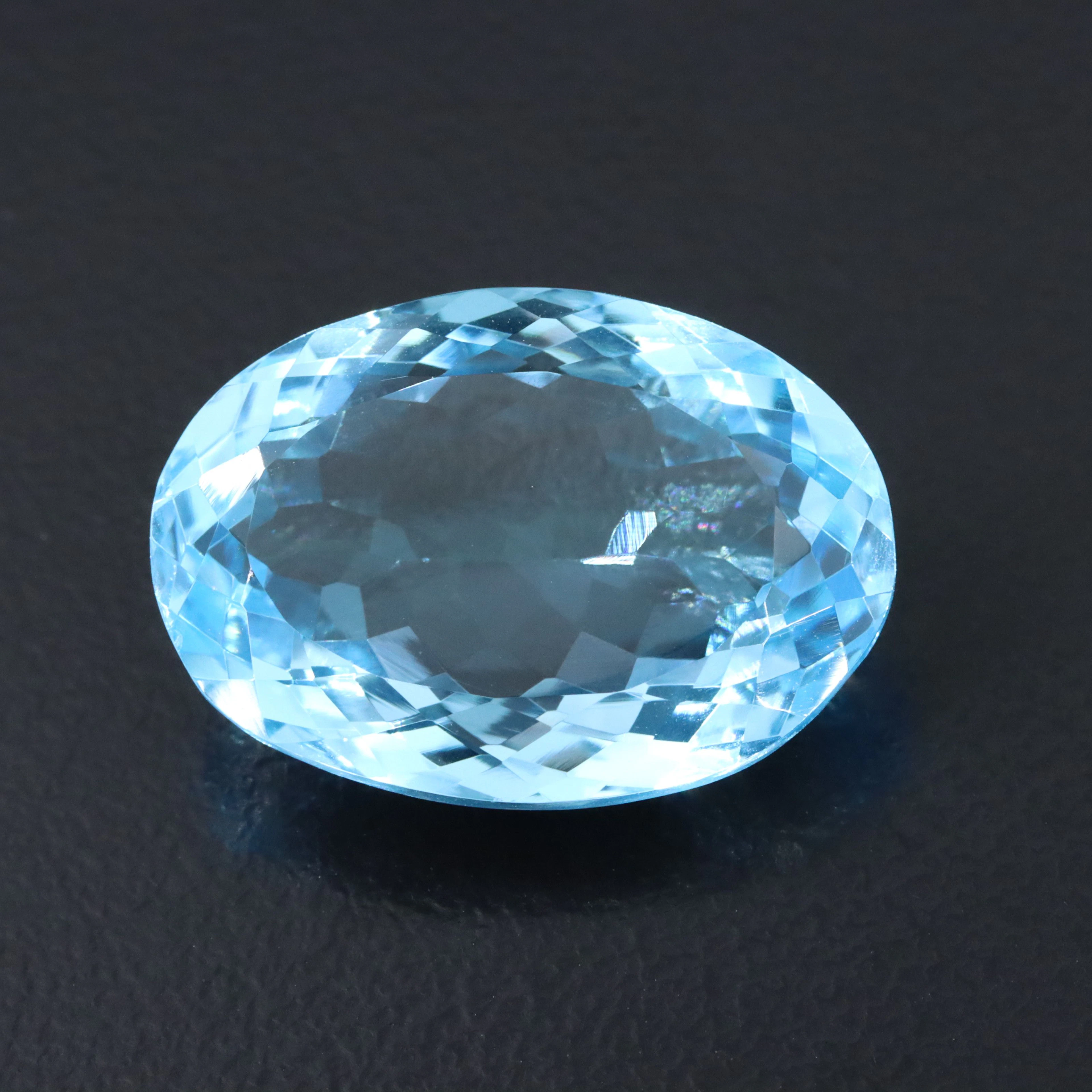 Loose 23.23 CT Swiss Blue Topaz