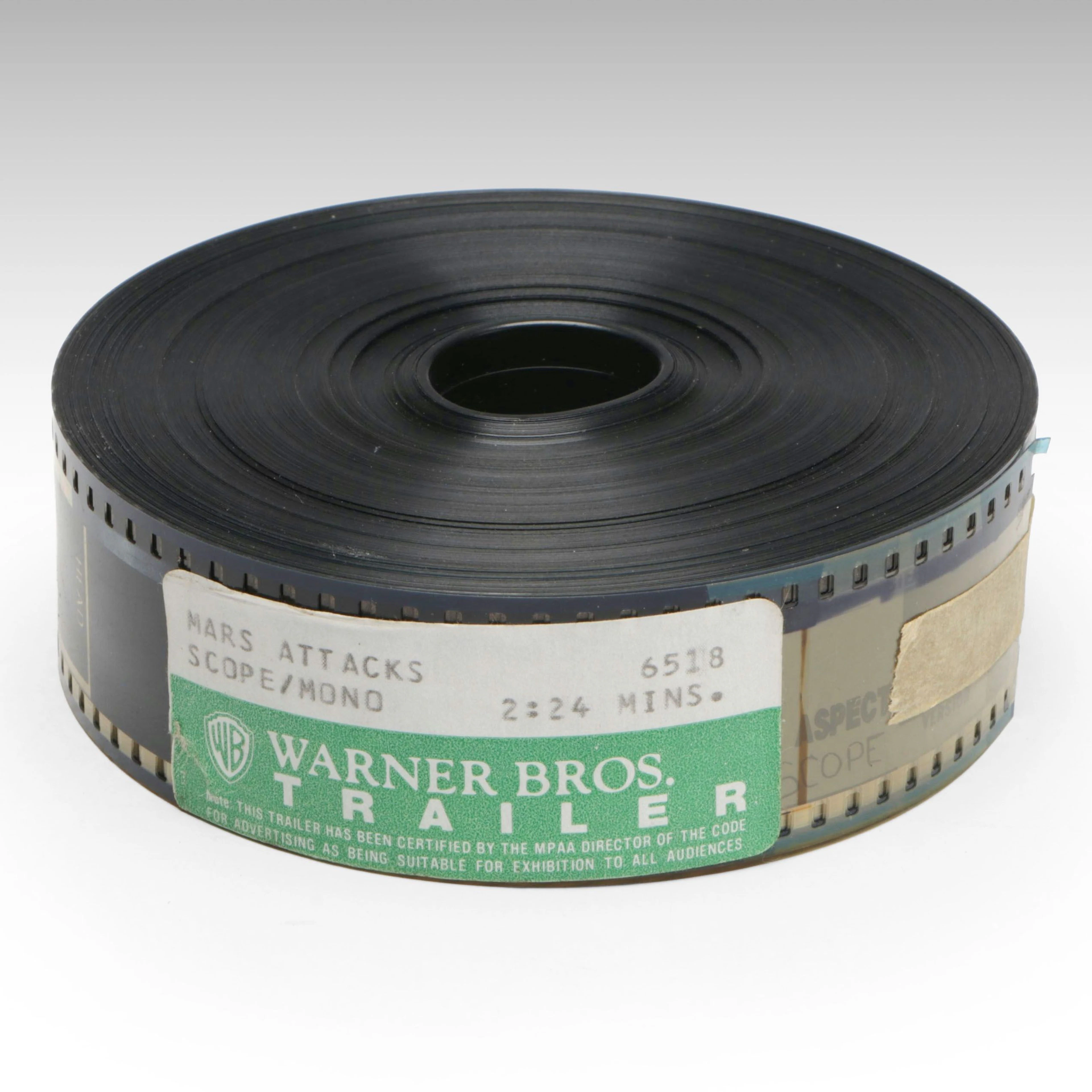 Warner Bros. "Mars Attacks" Trailer 35mm Film Reel, 1996