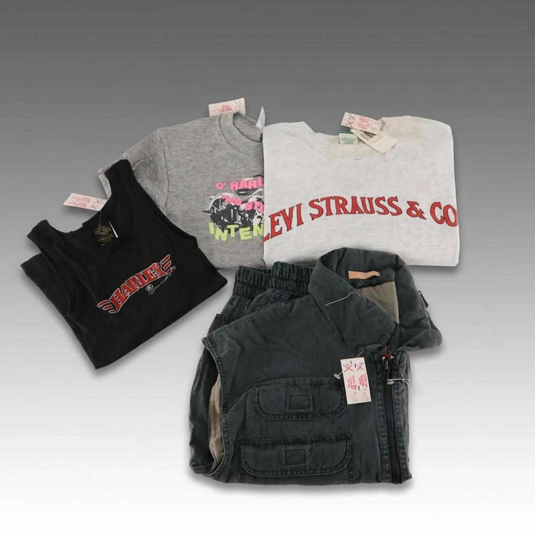 Vintage Deadstock Men's/Children's Harley-Davidson and Levi's Clothing