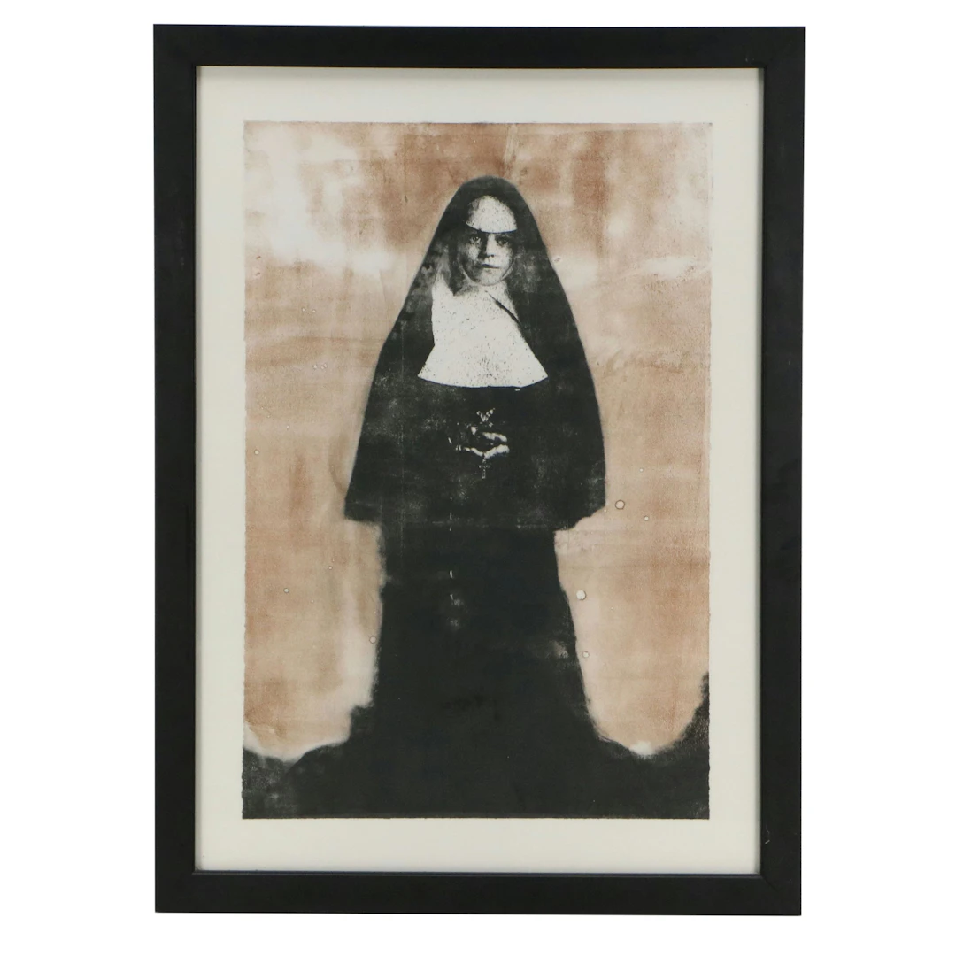 Color Lithograph Attributed to Sheri Pie "Holy Ghost," Late 20th to
