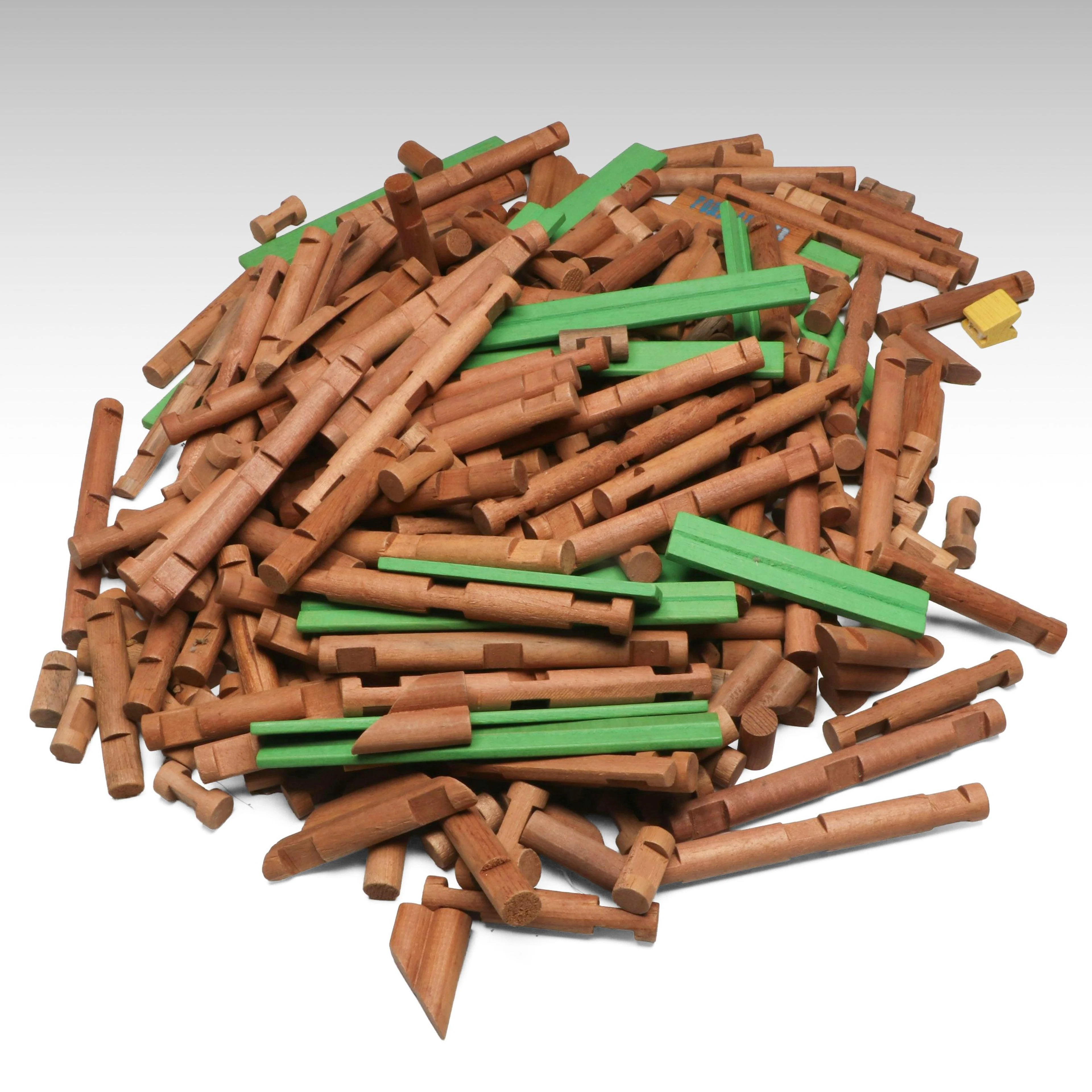 Collection of Playskool Lincoln Logs, Late 20th/Early 21st Century