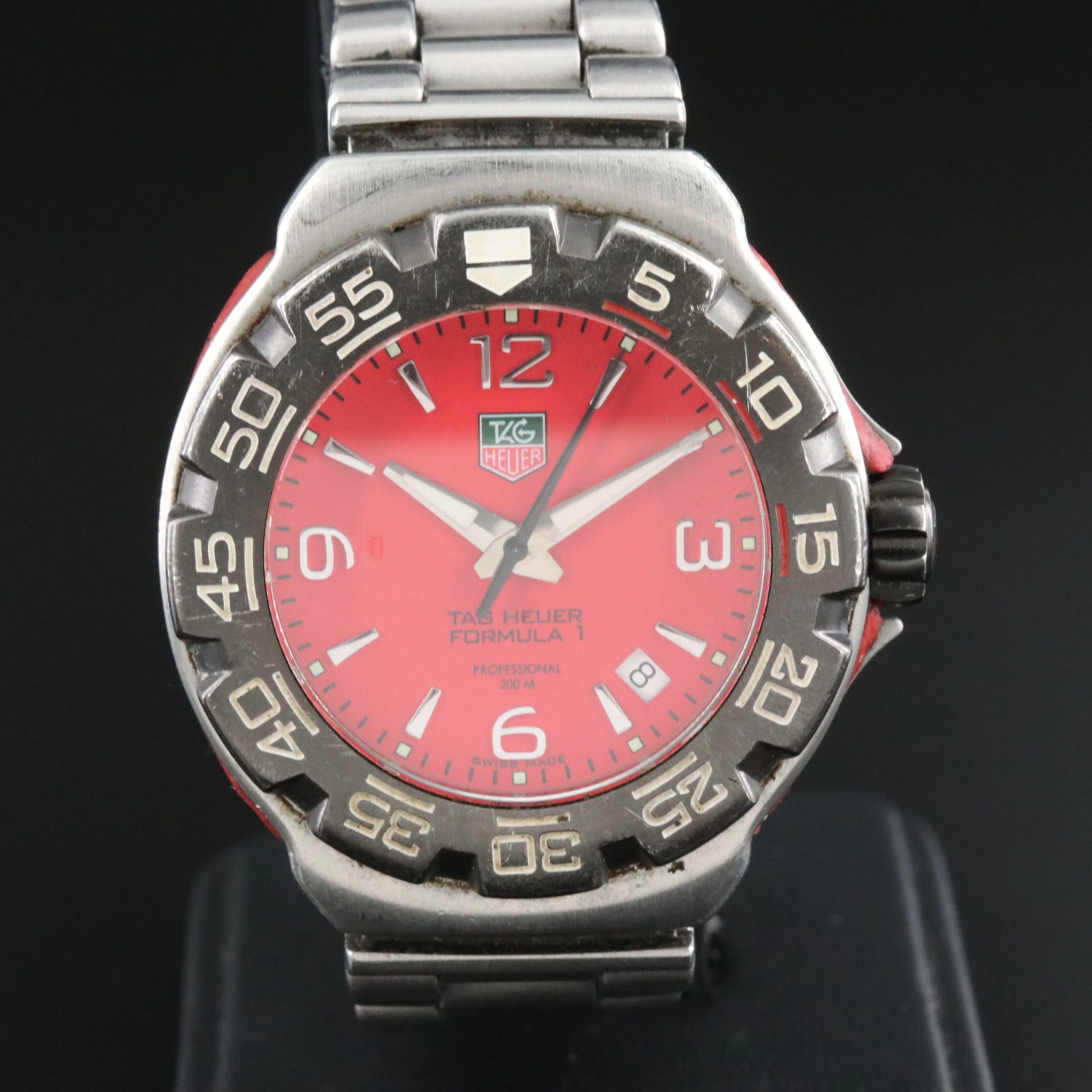 TAG Heuer Formula 1 Red Dial Date Quartz Watch Ref. WAC1113.BA0850