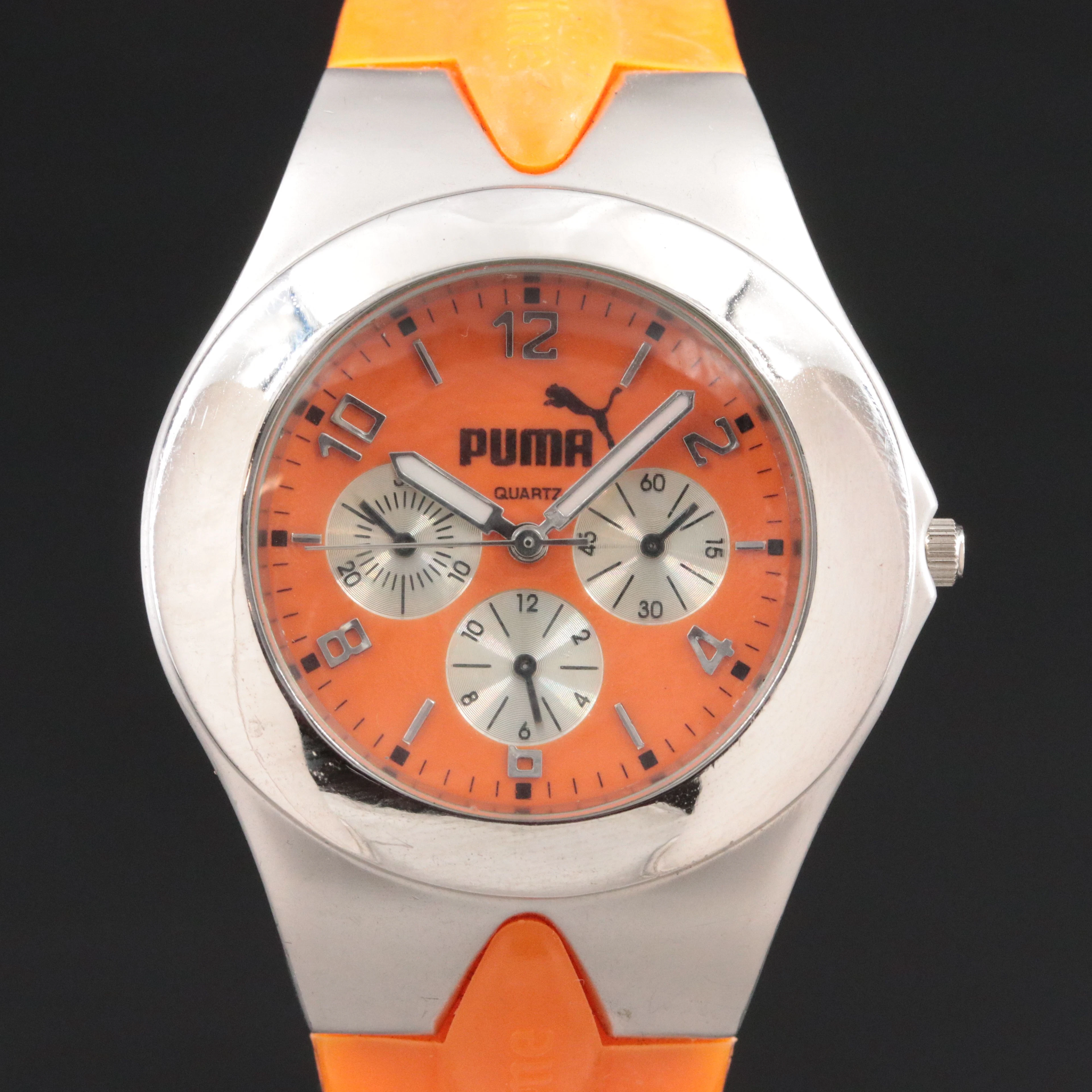 Puma Sport/Utility Stainless Steel and Resin Quartz Watch