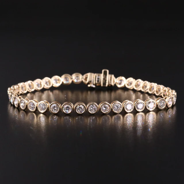 14K 5.00 CTW Lab Grown Diamond Bracelet with IGI Report