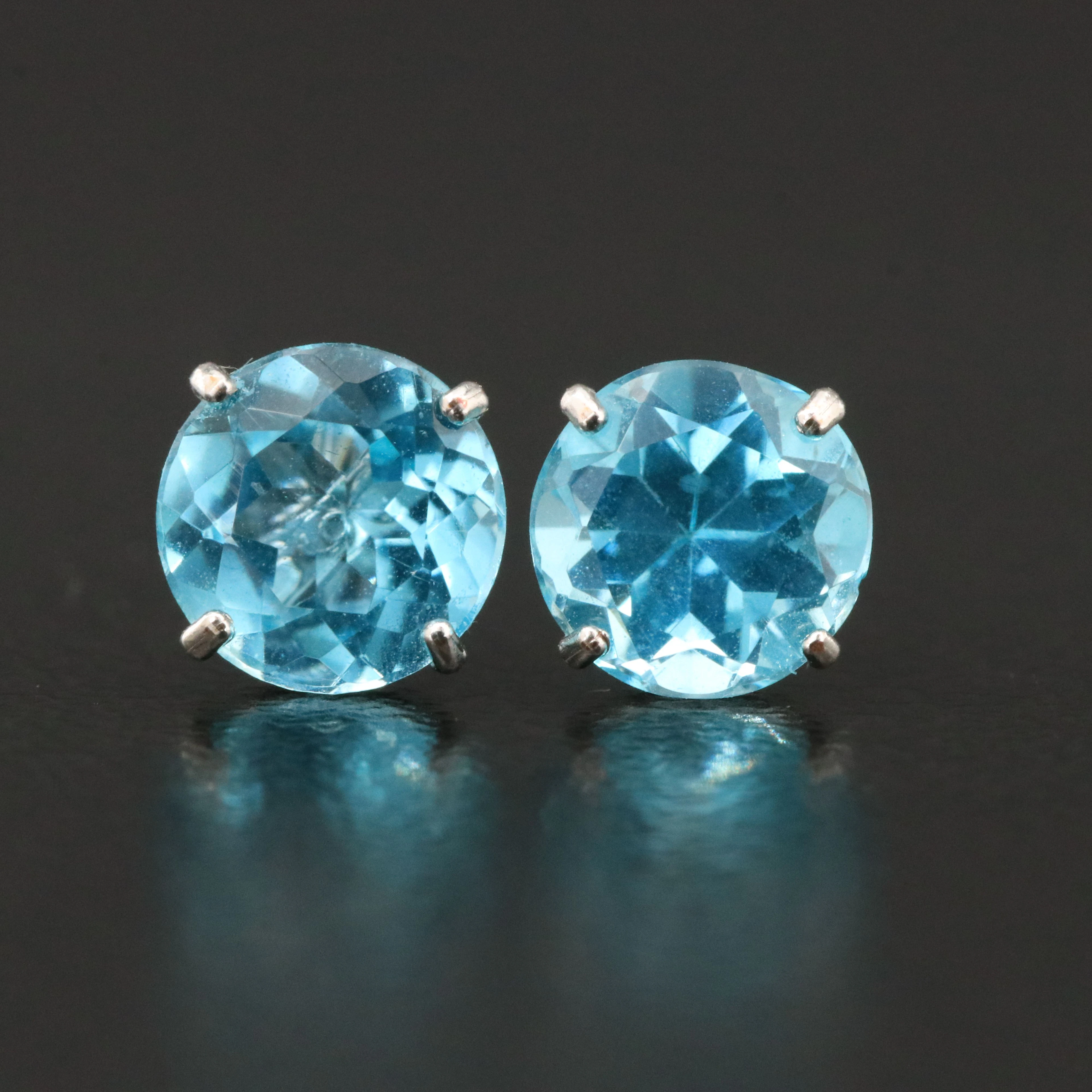 14K Apatite Stud Earrings