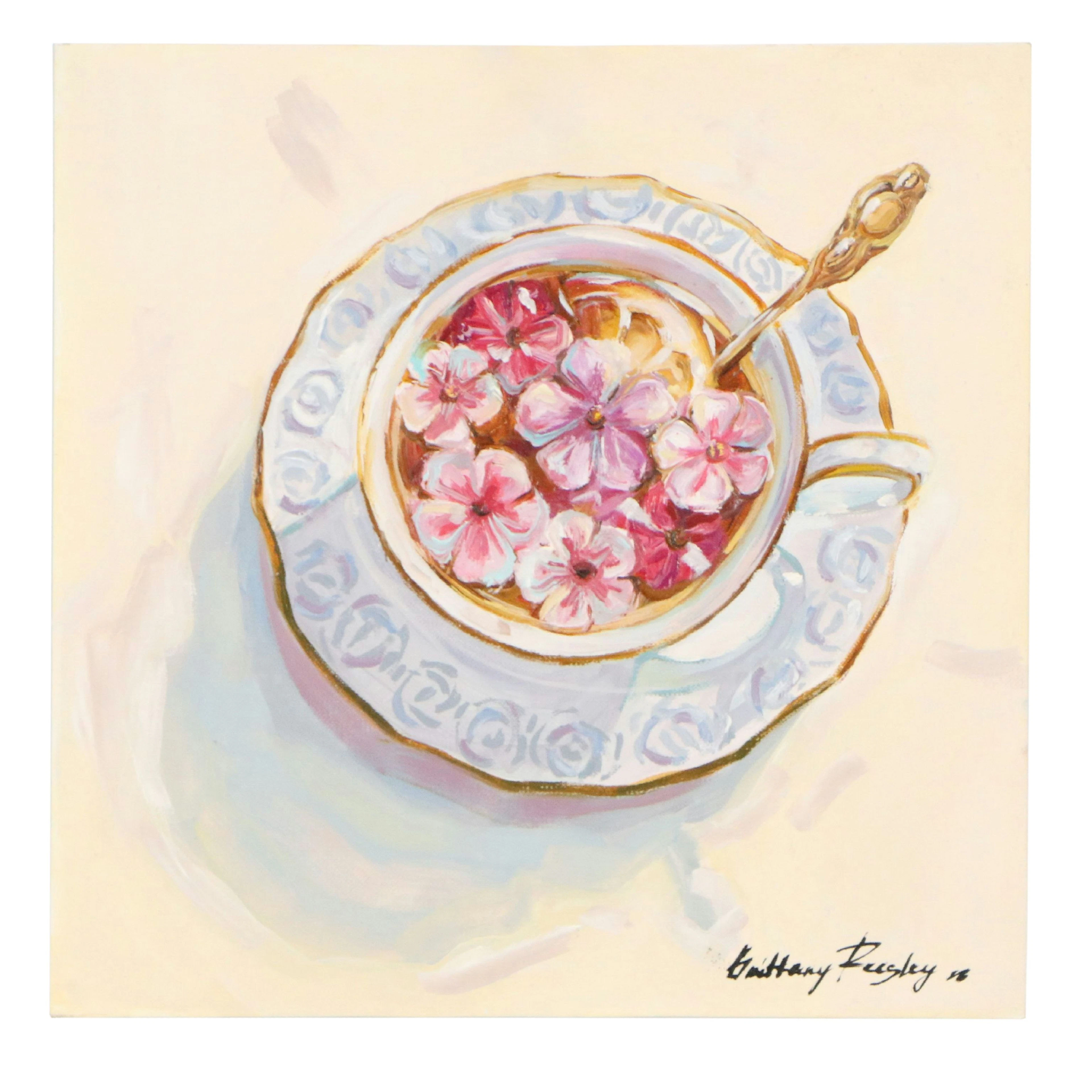 Brittany Presley Breakfast Beverage Oil Painting, 2026