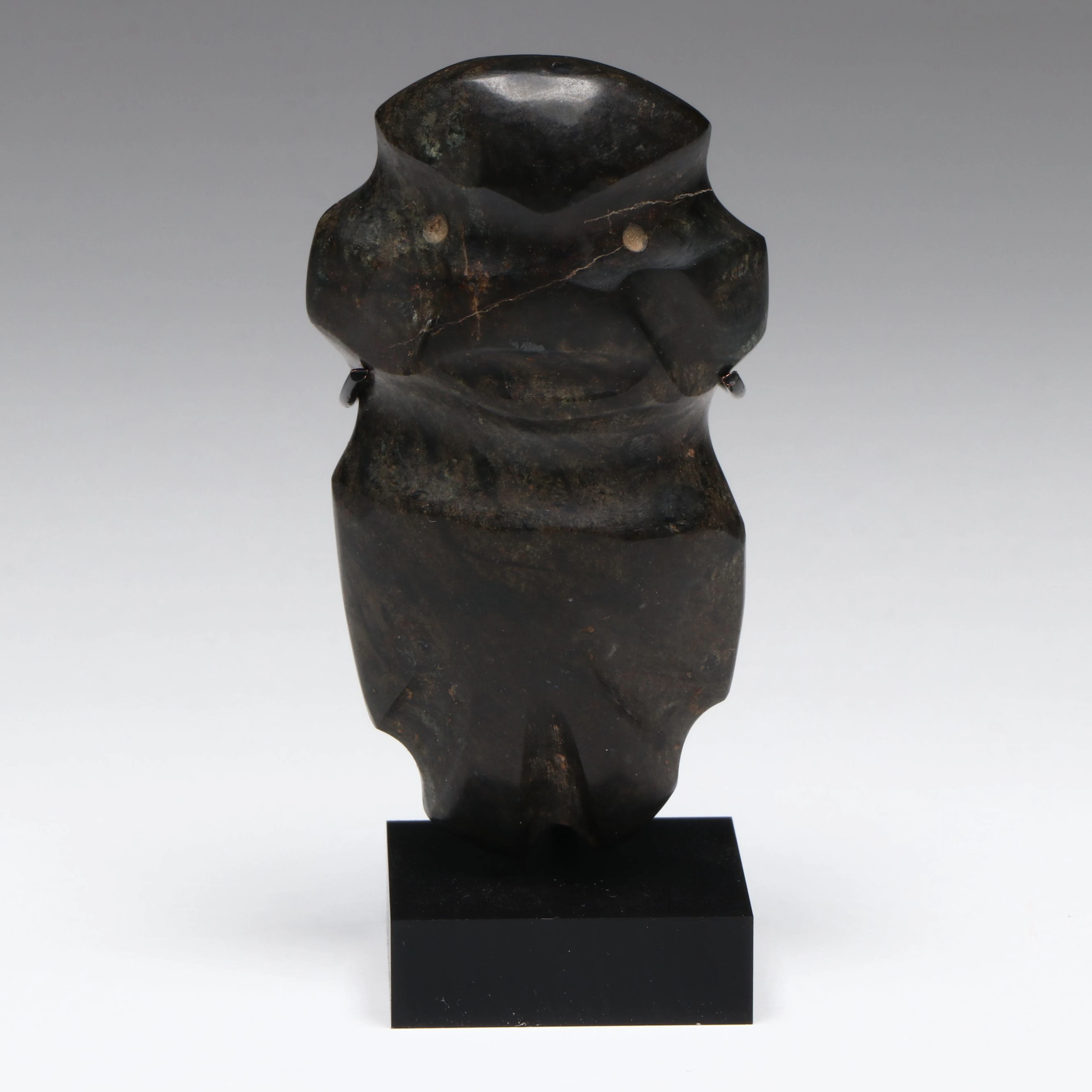 Mezcala Green Stone Standing Figure, Circa 100 BCE–250 CE