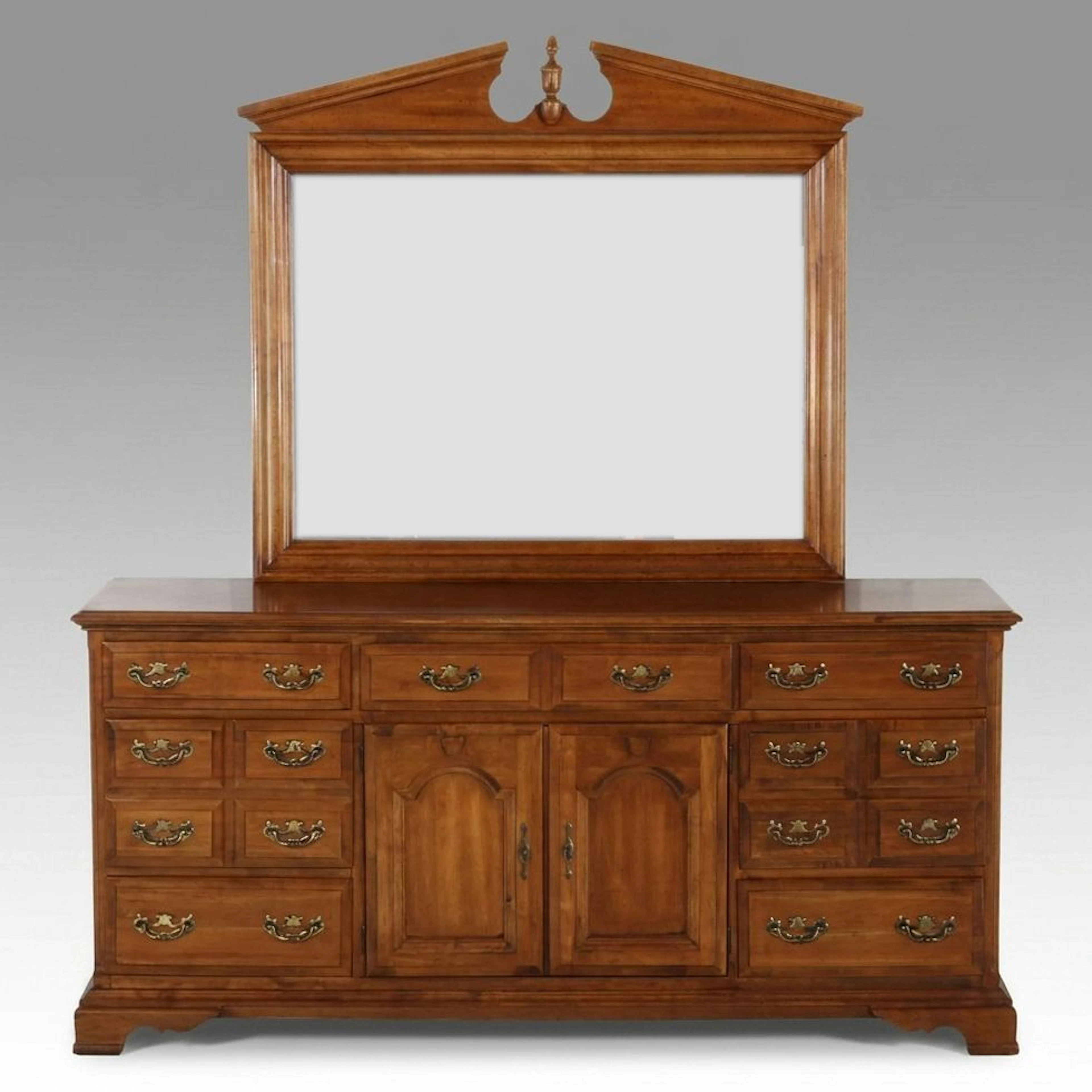 Deerpath by Sears Colonial Revival Style Dresser with Mirror, Late 20th Century