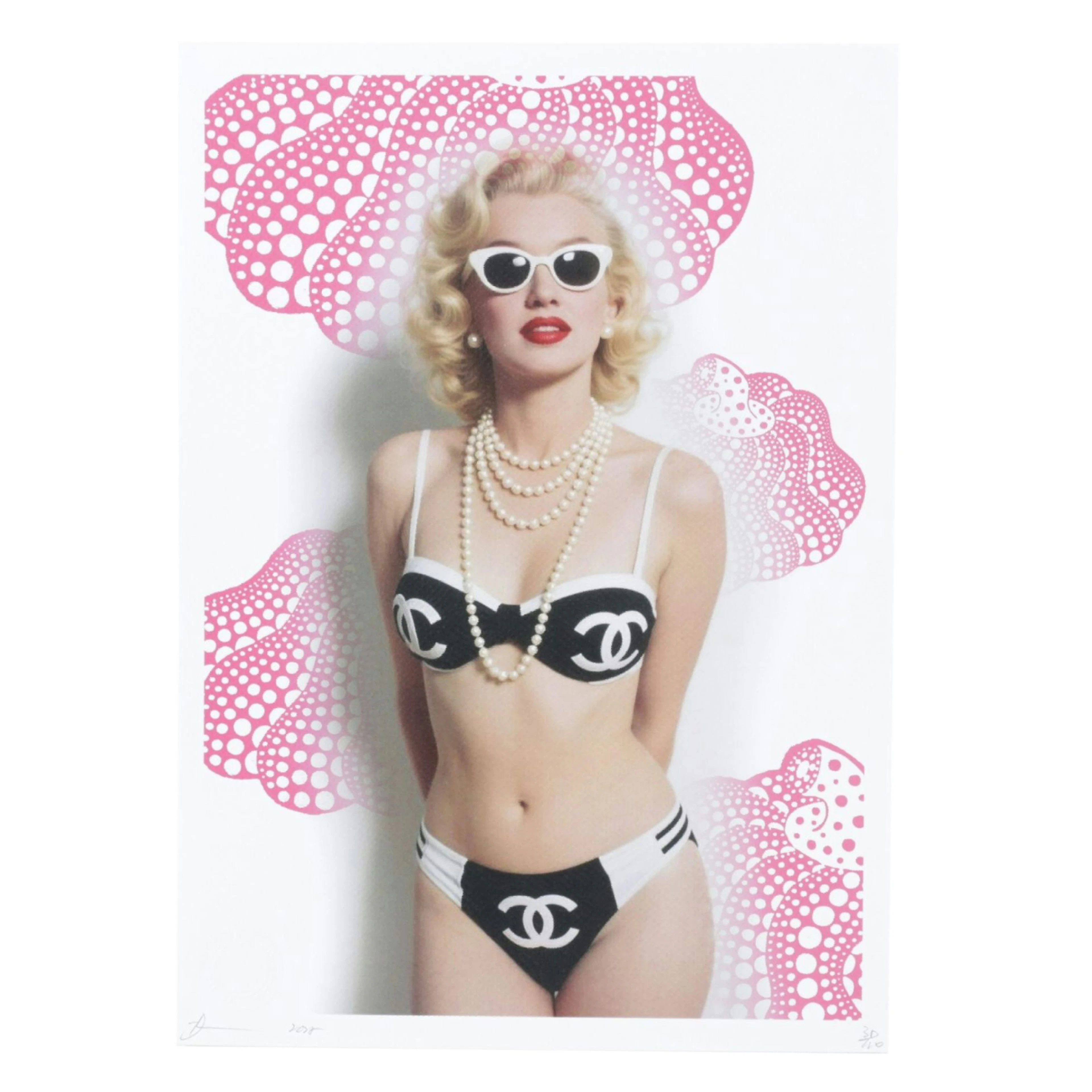 Death NYC Pop Art Graphic Print Homage to Marilyn Monroe x Chanel, 2025