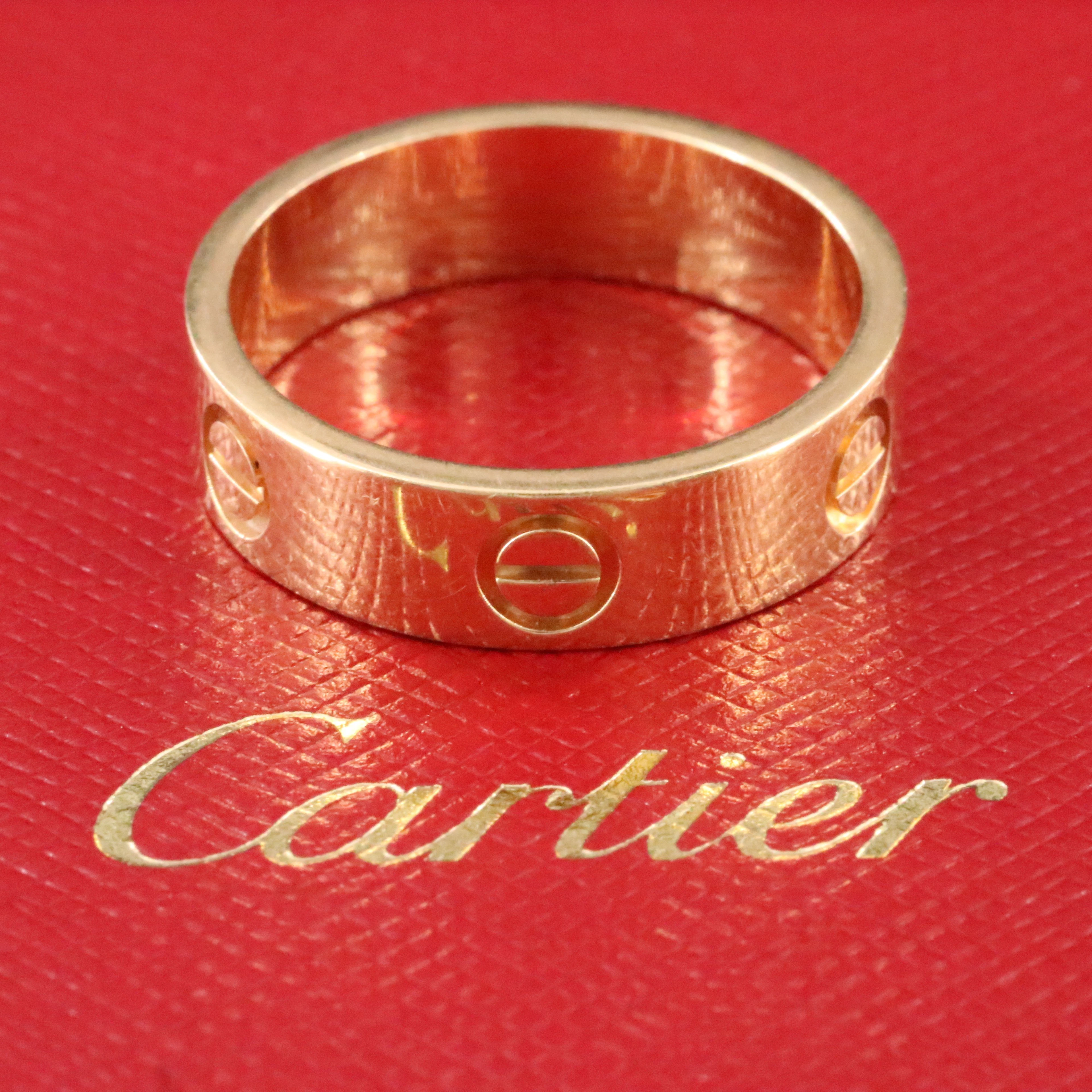 Cartier LOVE 18K Eternity Ring with COA