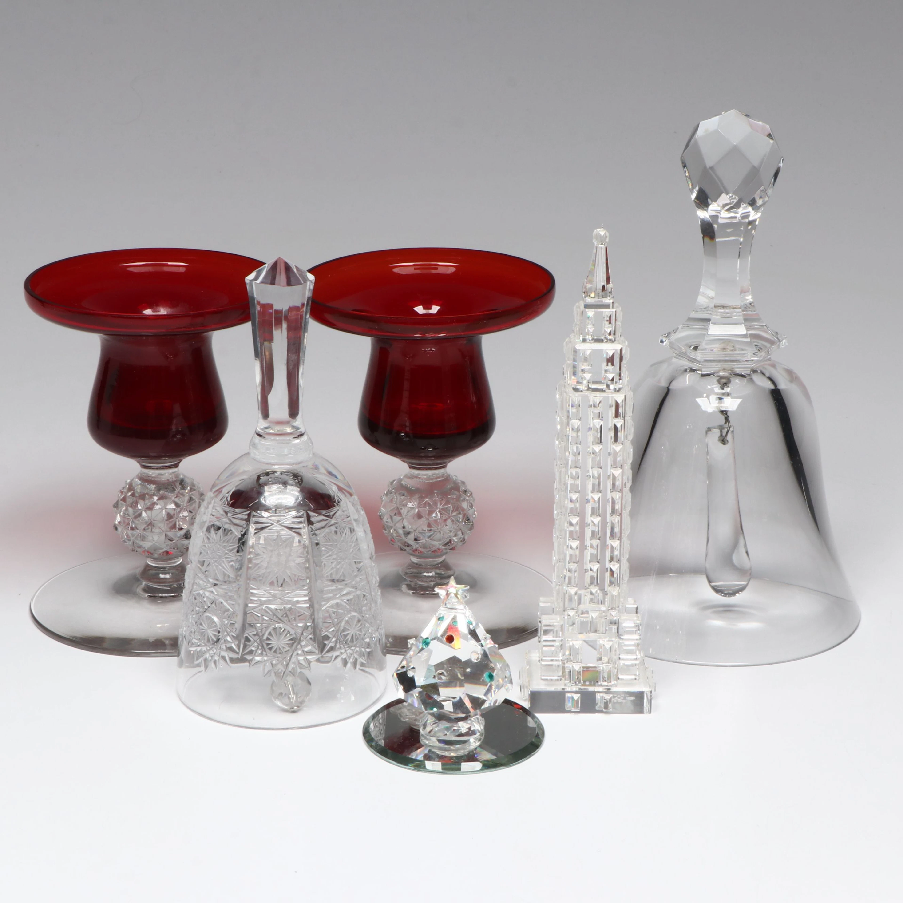 Baccarat "Matines" Cut Crystal Bell, More Crystal and Glass Table Accessories