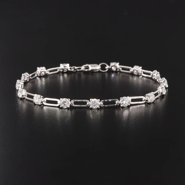 14K 3.00 CTW Lab Grown Diamond Bracelet with IGI Report