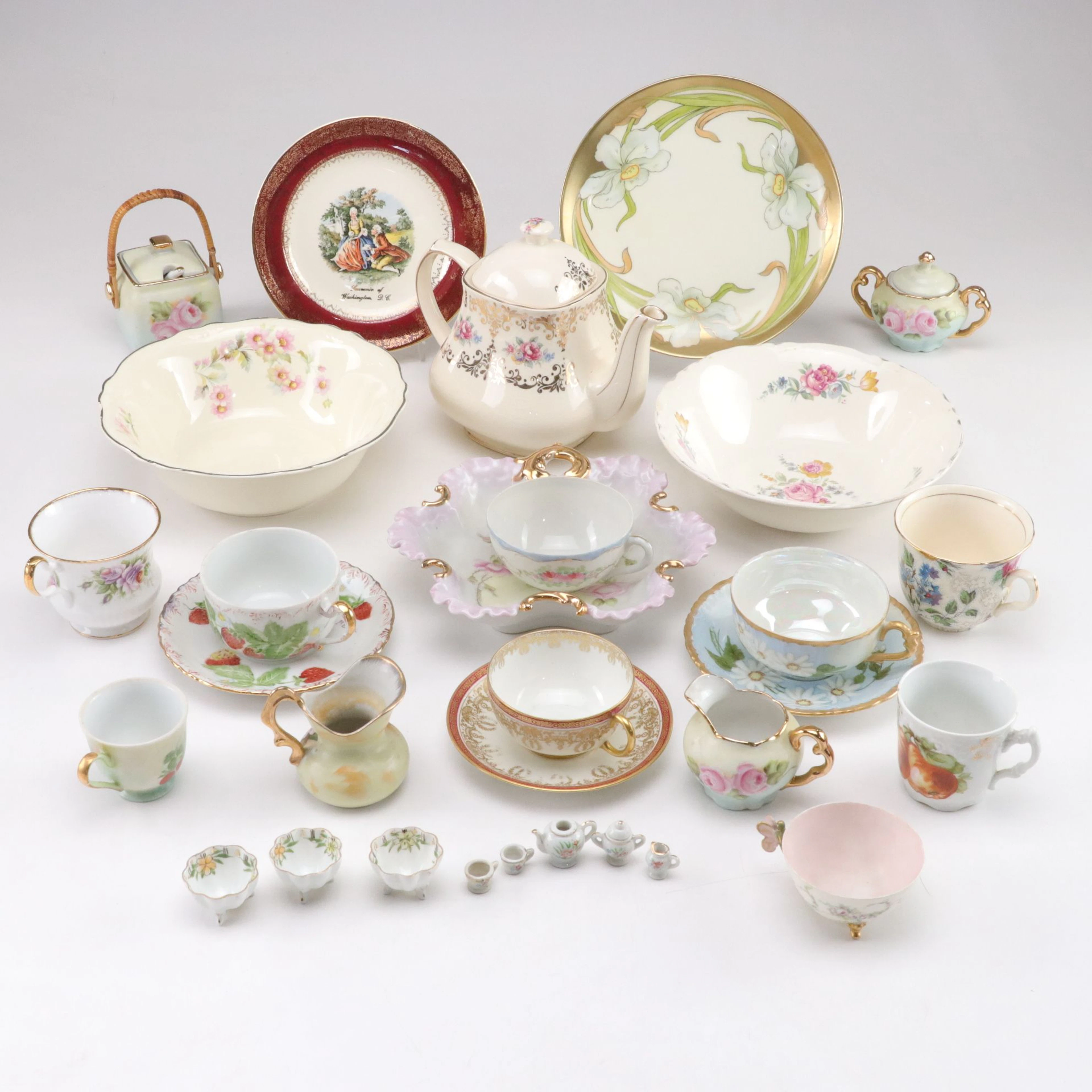 Porcelain and Bone China Decorative Plates, Cream & Sugar, Mugs, & More