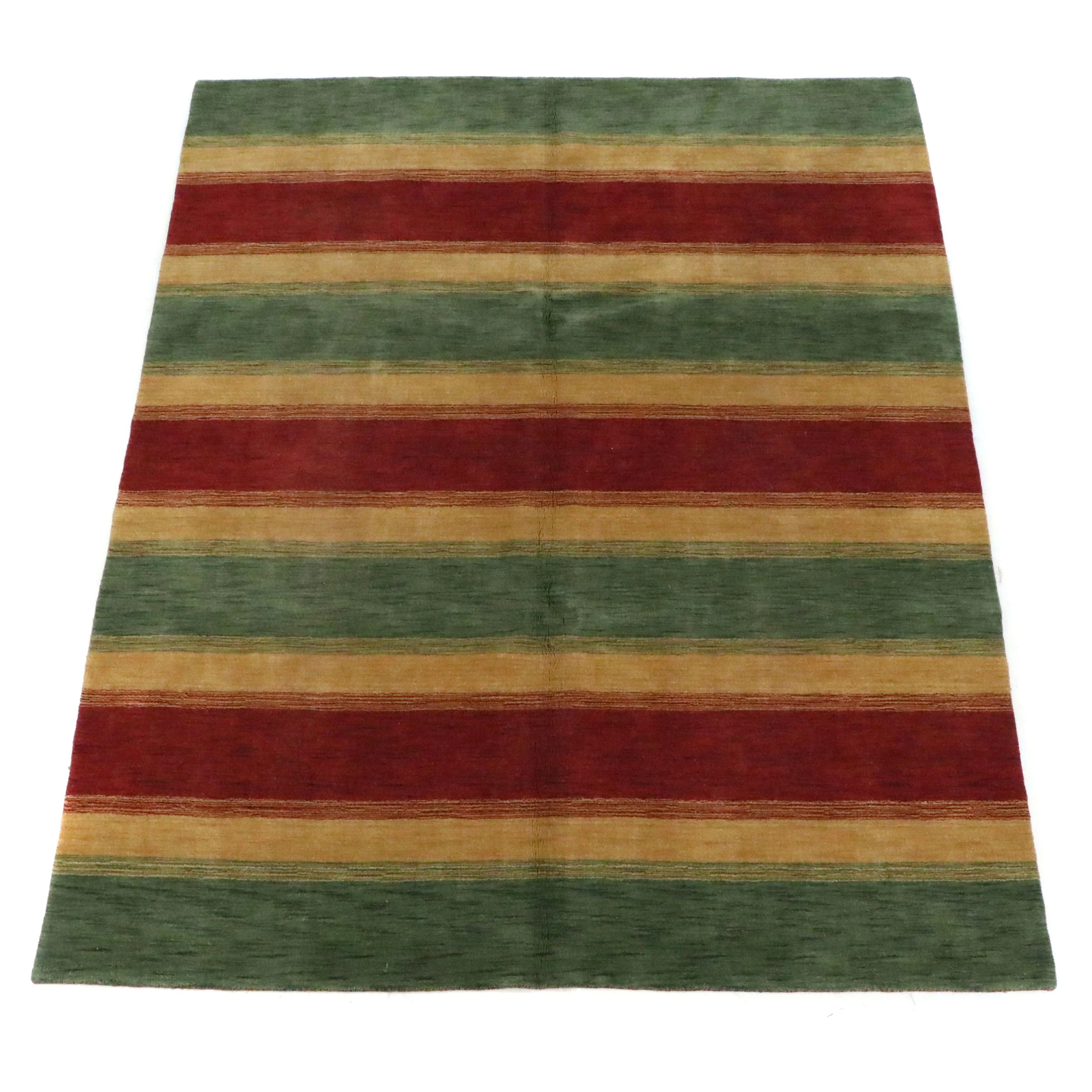 8'5 x 10'5 Hand-Knotted Indo-Persian Gabbeh Area Rug
