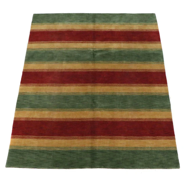 8'5 x 10'5 Hand-Knotted Indo-Persian Gabbeh Area Rug