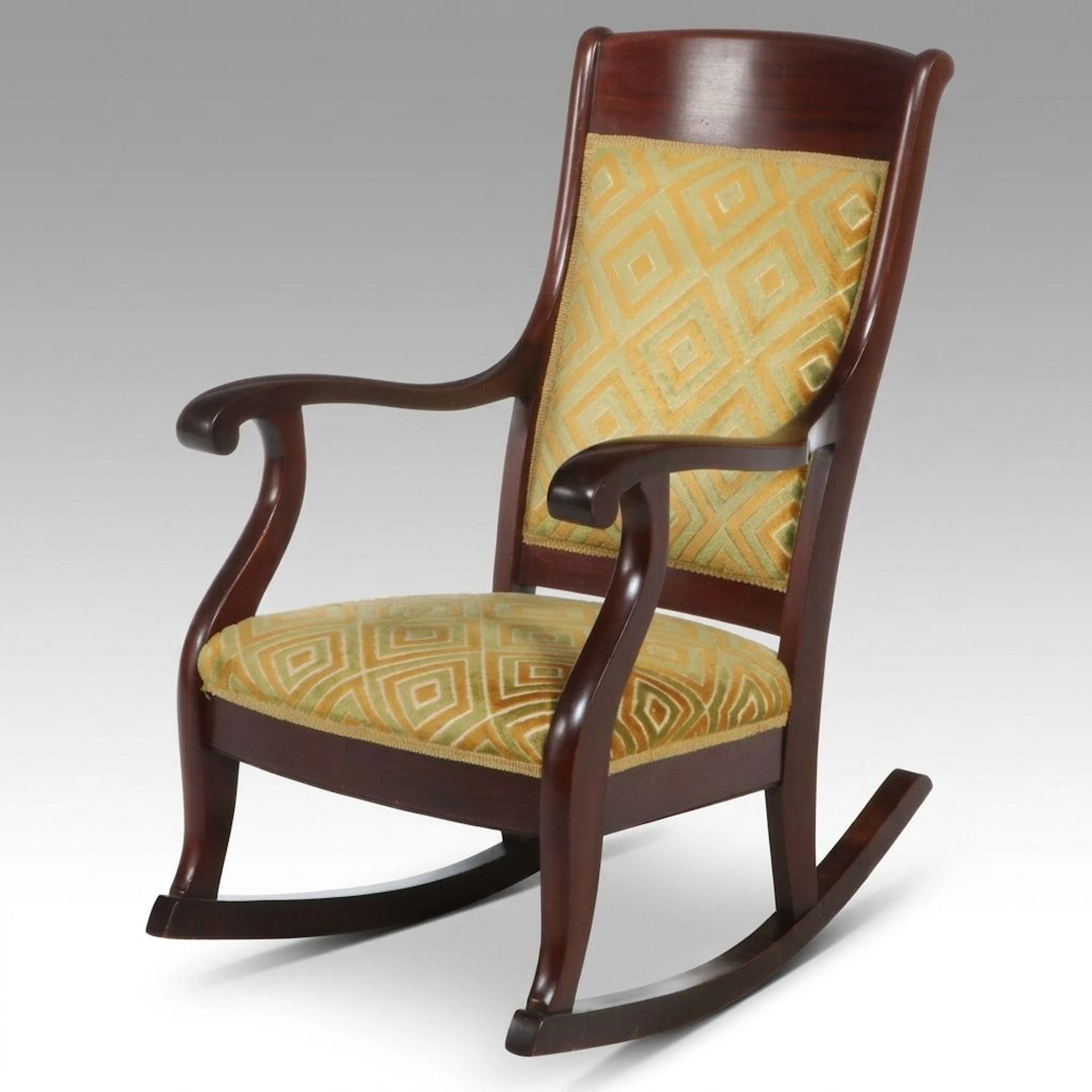 Antique Empire Mahogany Rocking Chair