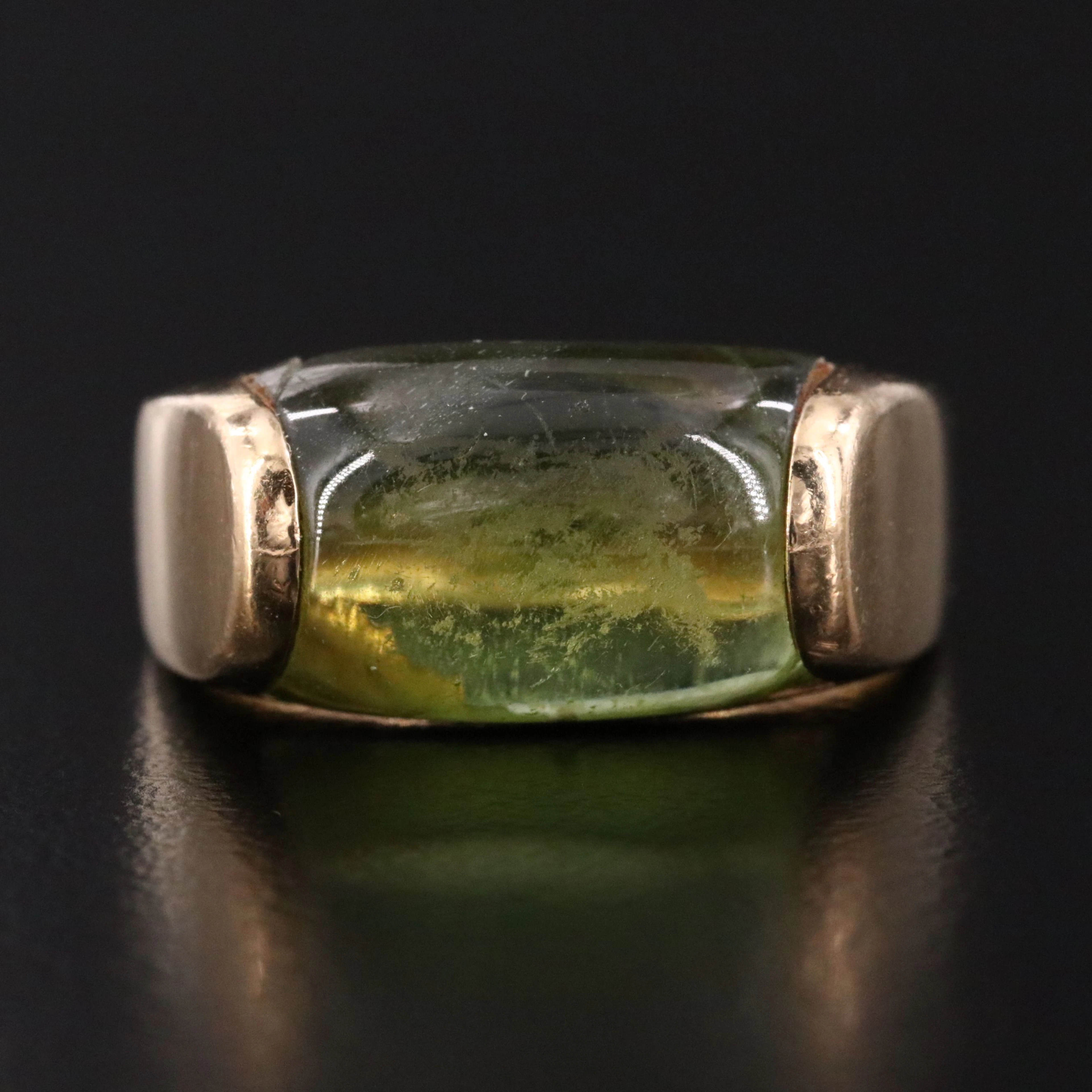 Bulgari Bvlgari Tronchetto 18K Peridot Ring