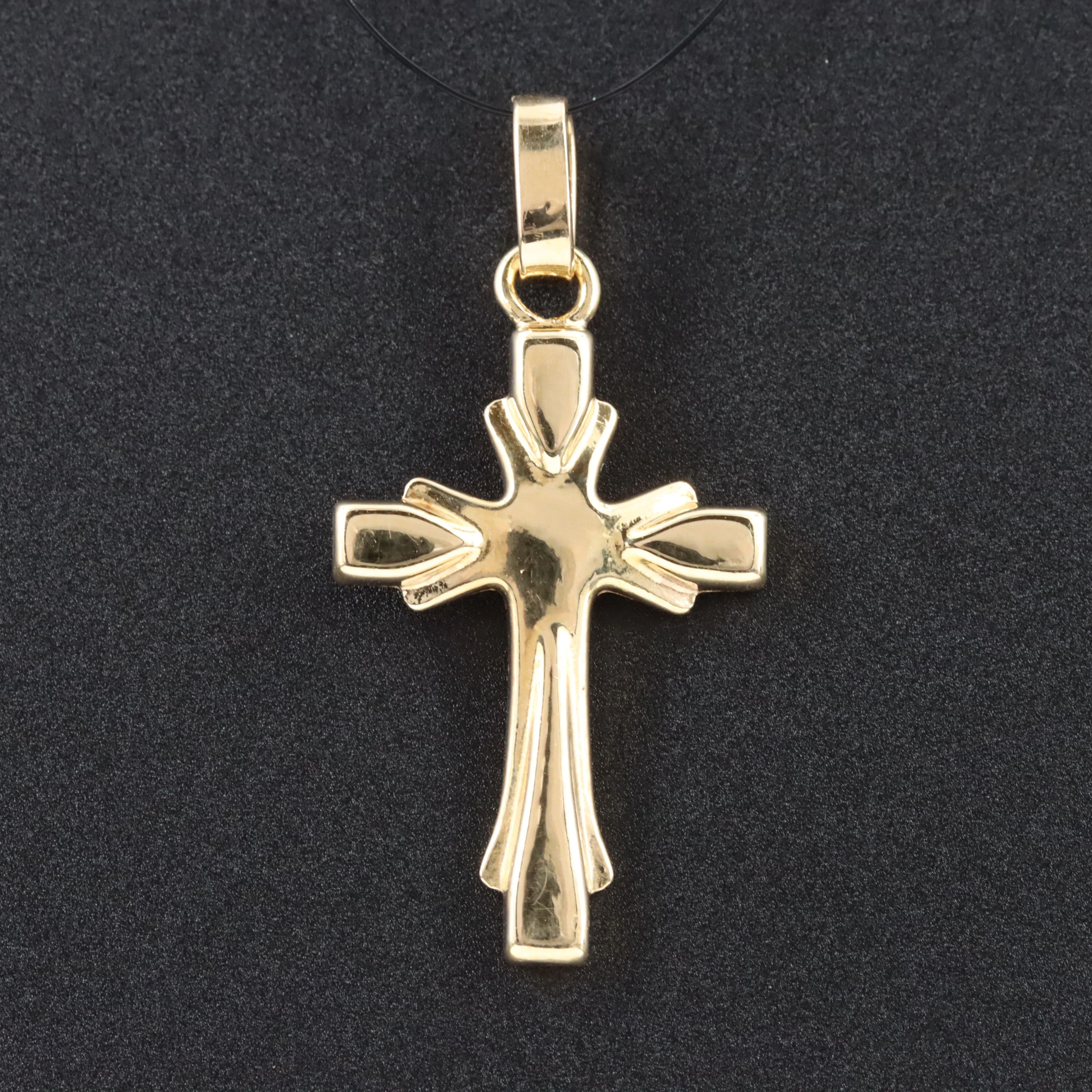 Italian 18K Cross Pendant