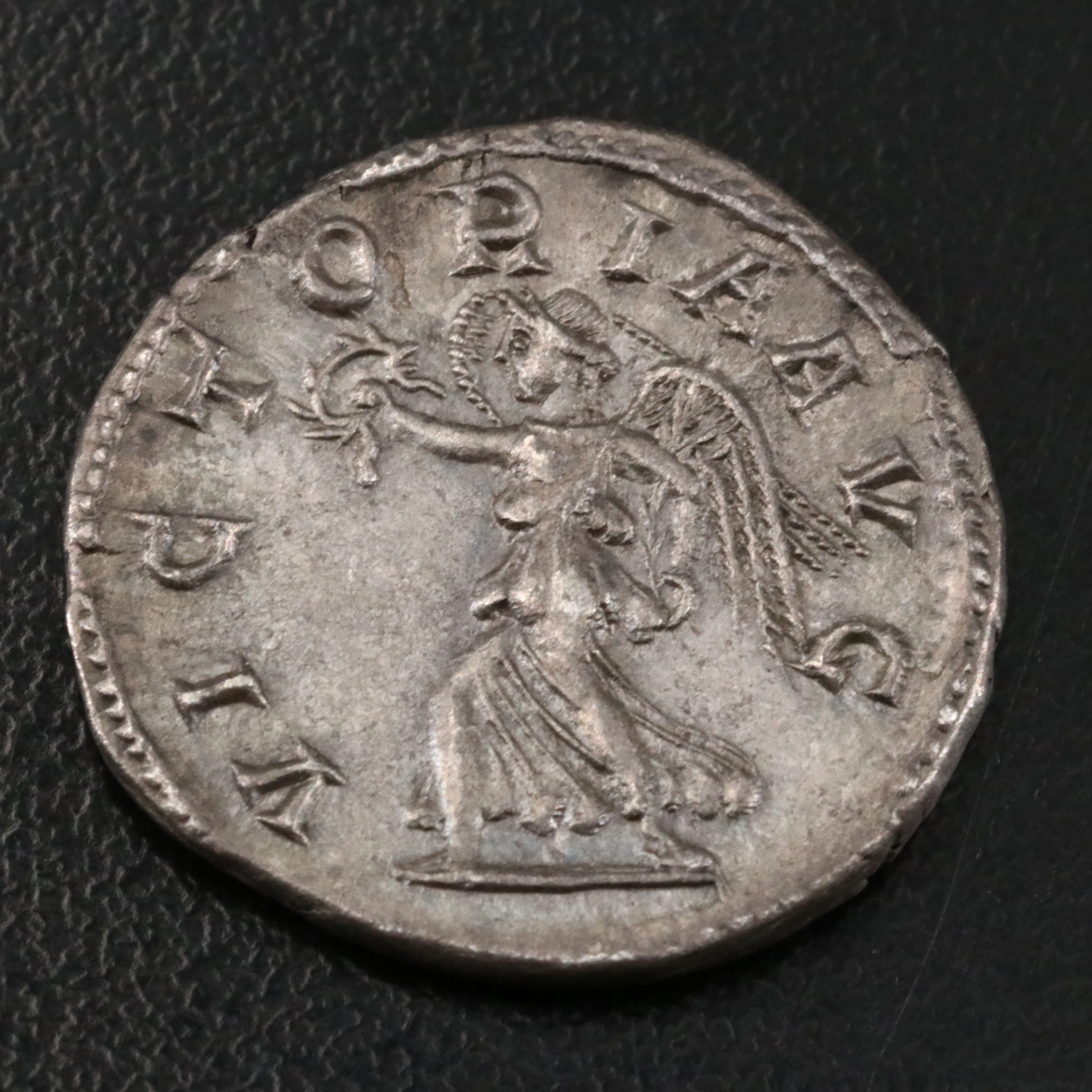 Ancient Roman Imperial AR Antoninianus Coin of Gordian III, ca. 239 A.D.