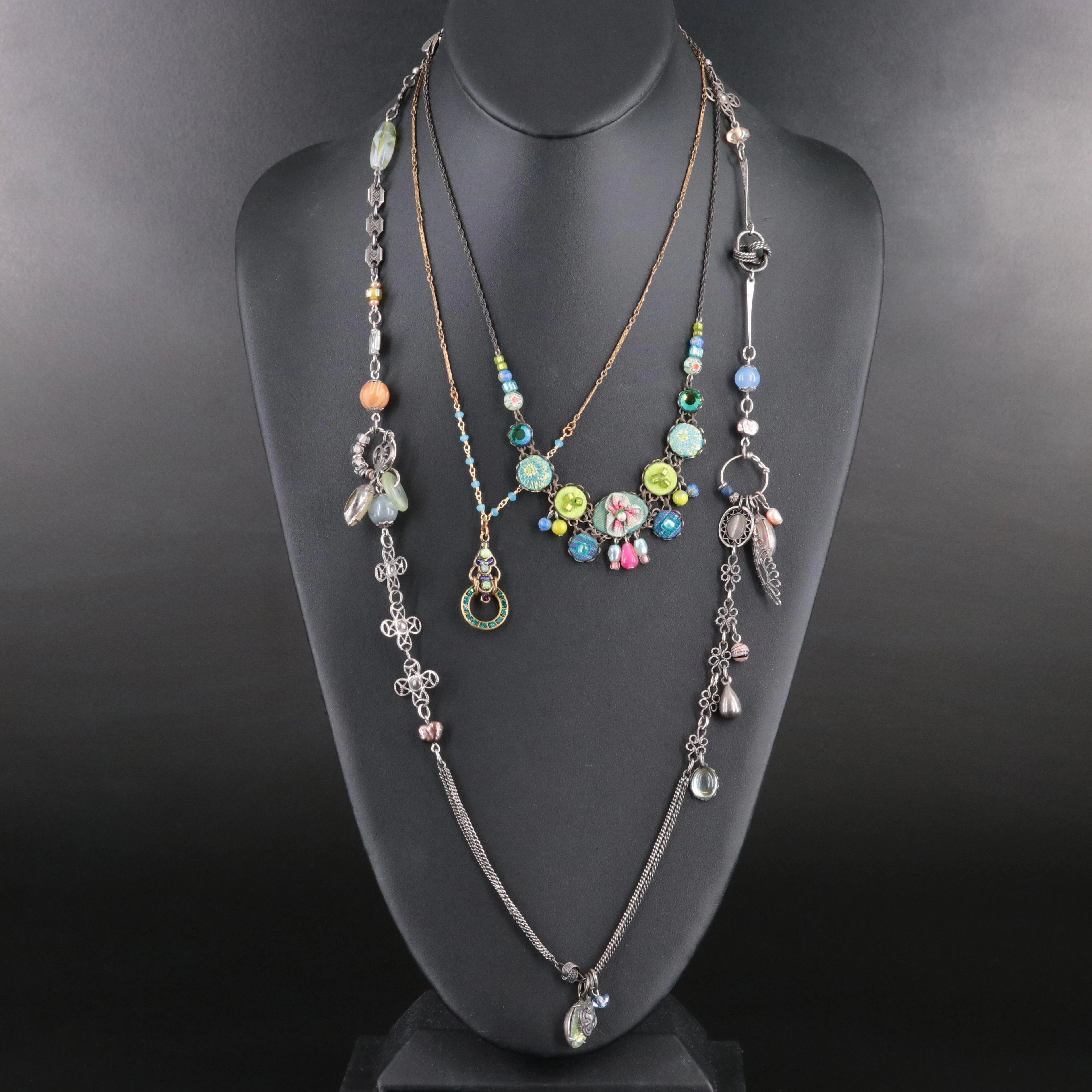 Ayala Bar Featured in Artisan Glass, Quartz and Serpentine Bead Necklaces