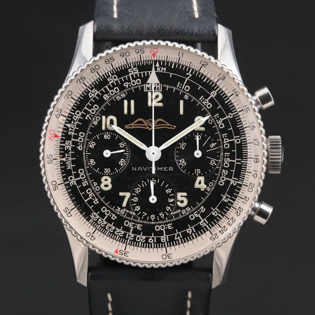 Vintage Steel Breitling Navitimer Model 806 Manual Wind 178 Venus Watch