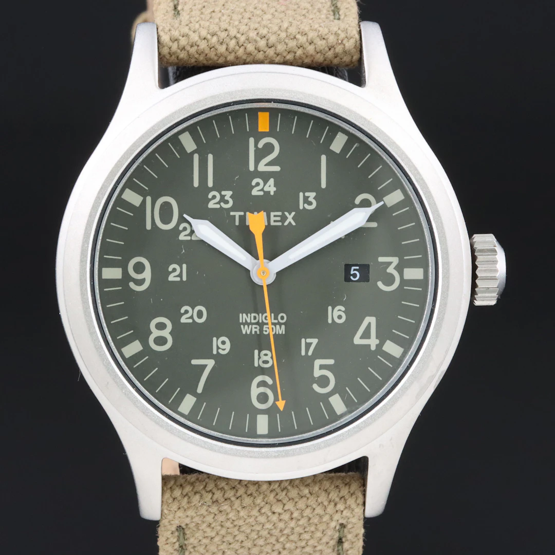 Timex Allied Khaki and Stainless Steel Field Watch