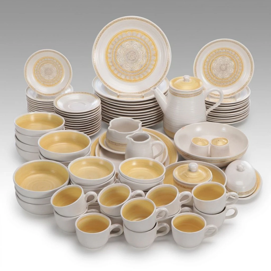 Franciscan "Hacienda Gold" Earthenware Dinnerware, Vintage