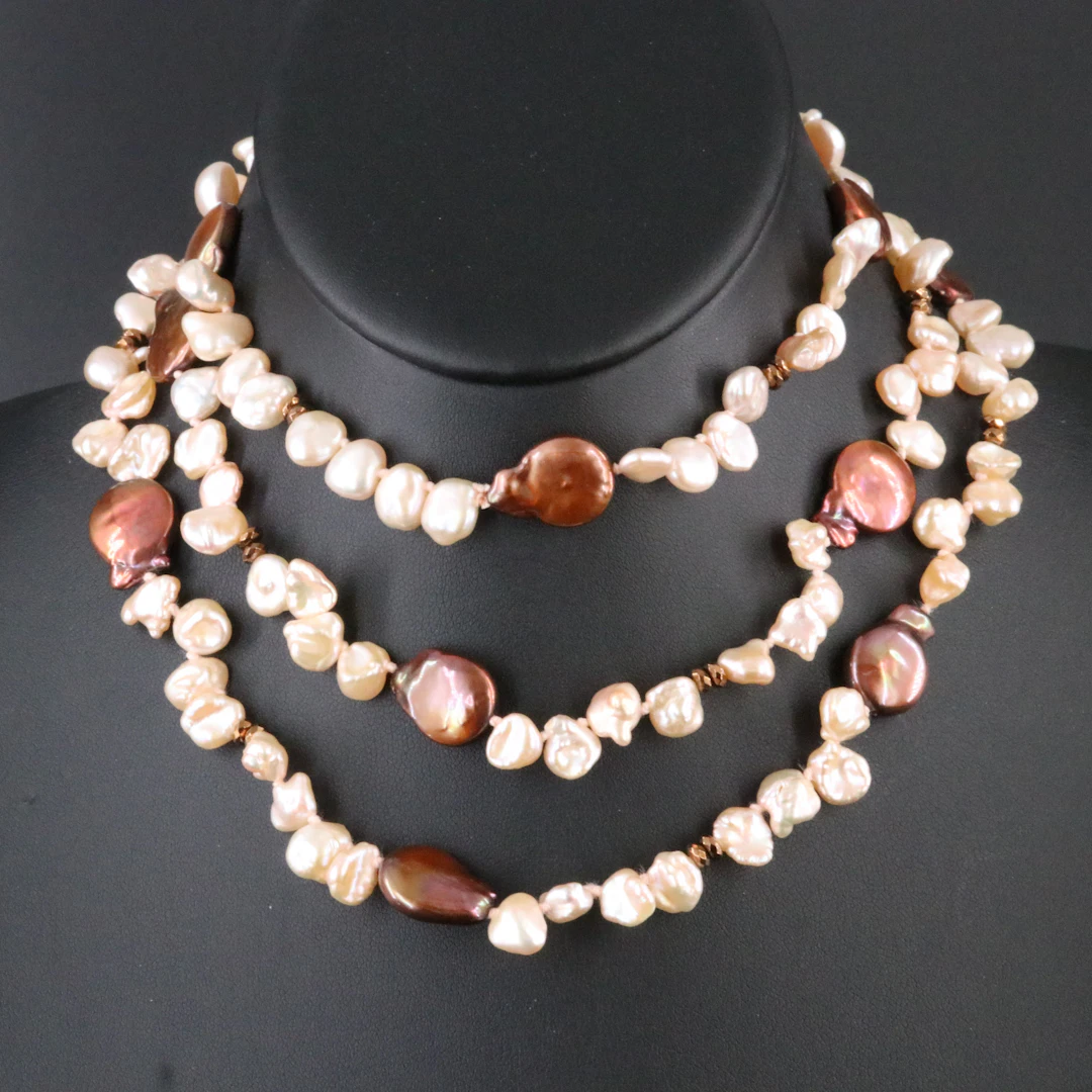 Rope Pearl Length Necklace