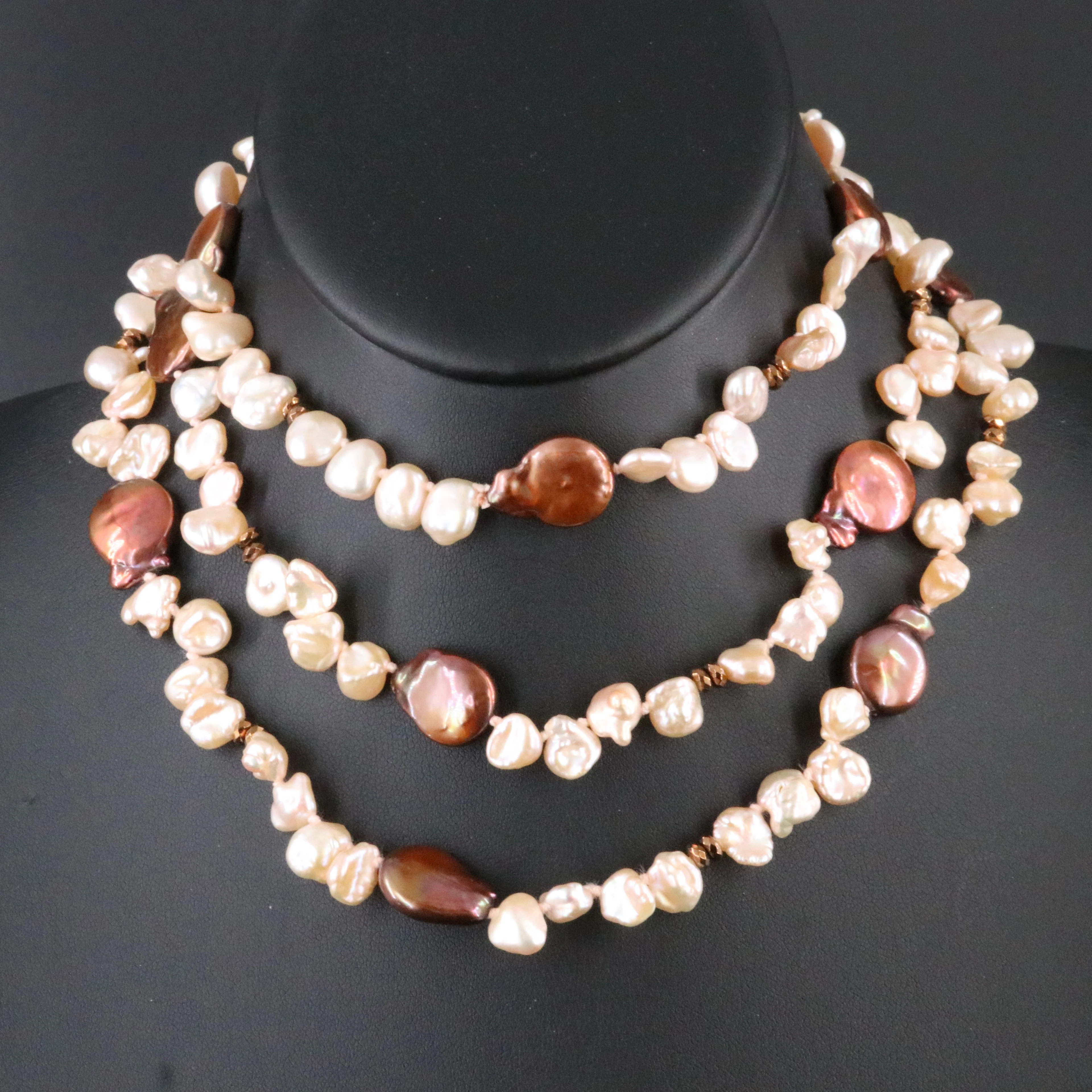 Rope Pearl Length Necklace